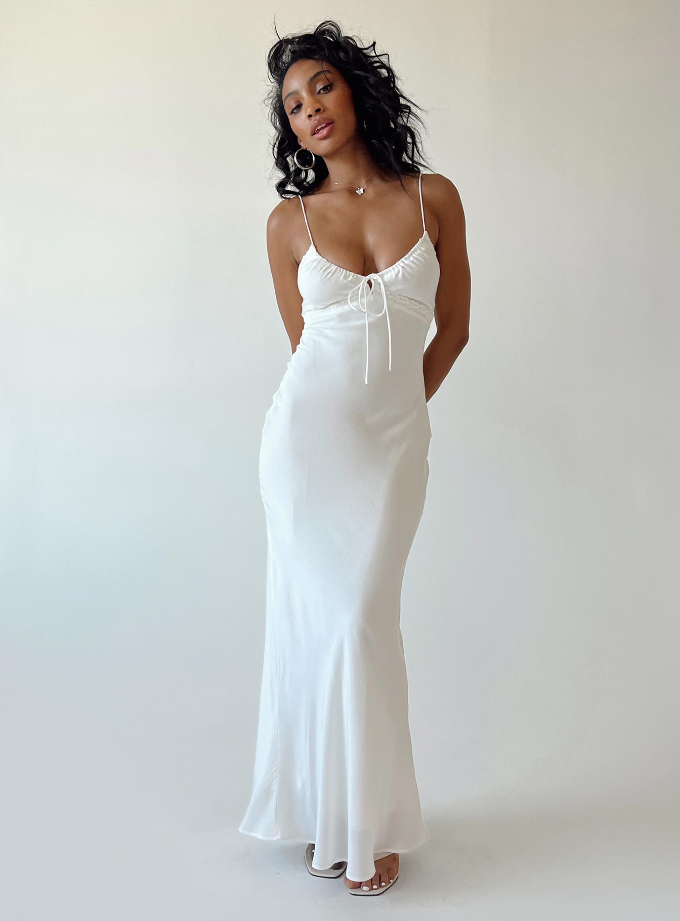 Emily Maxi Dress White - Image 8