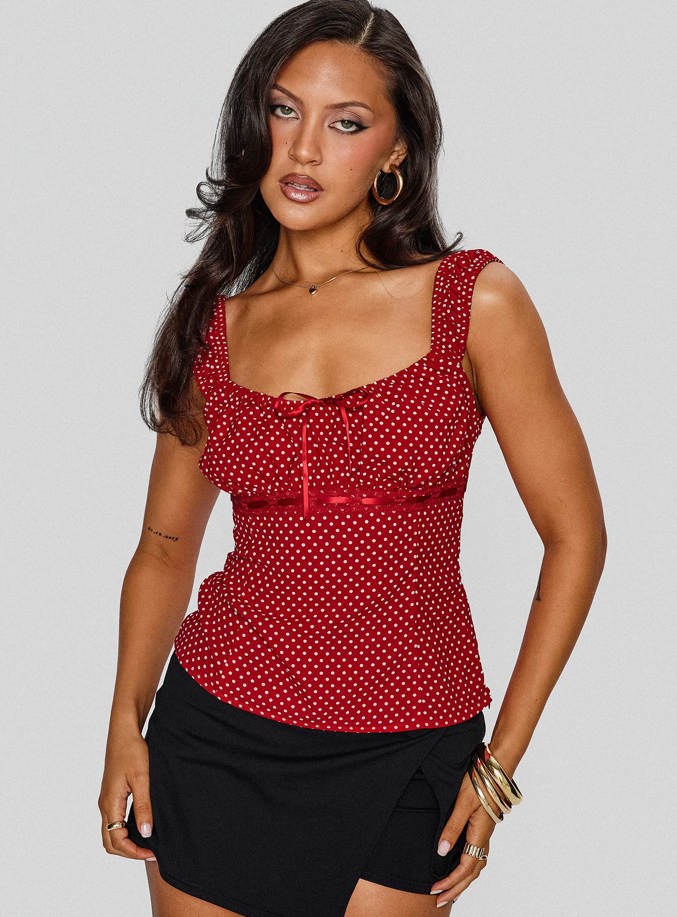 Garconne Top Red Polka - Image 2
