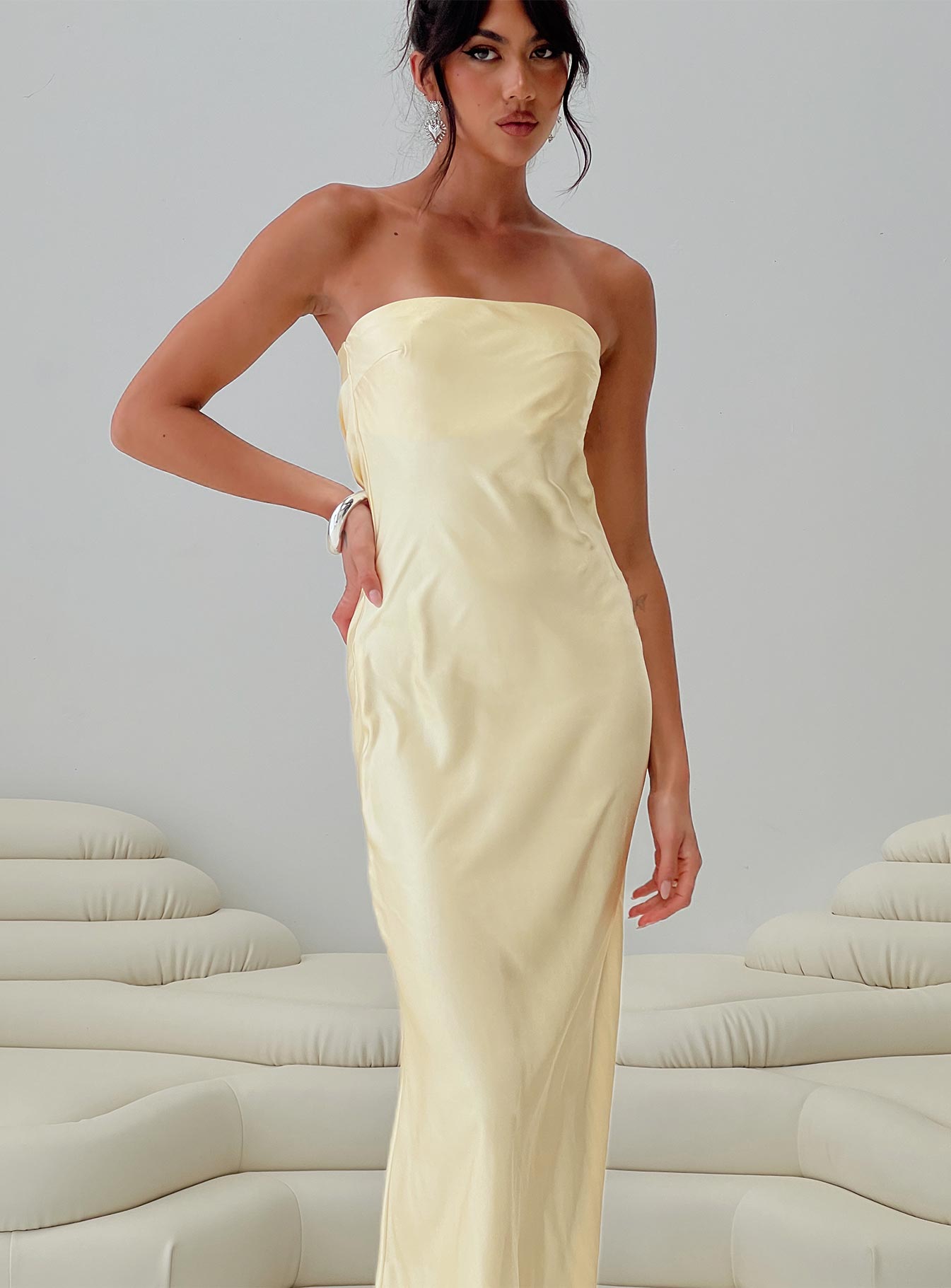Haley Maxi Dress Yellow - Image 8