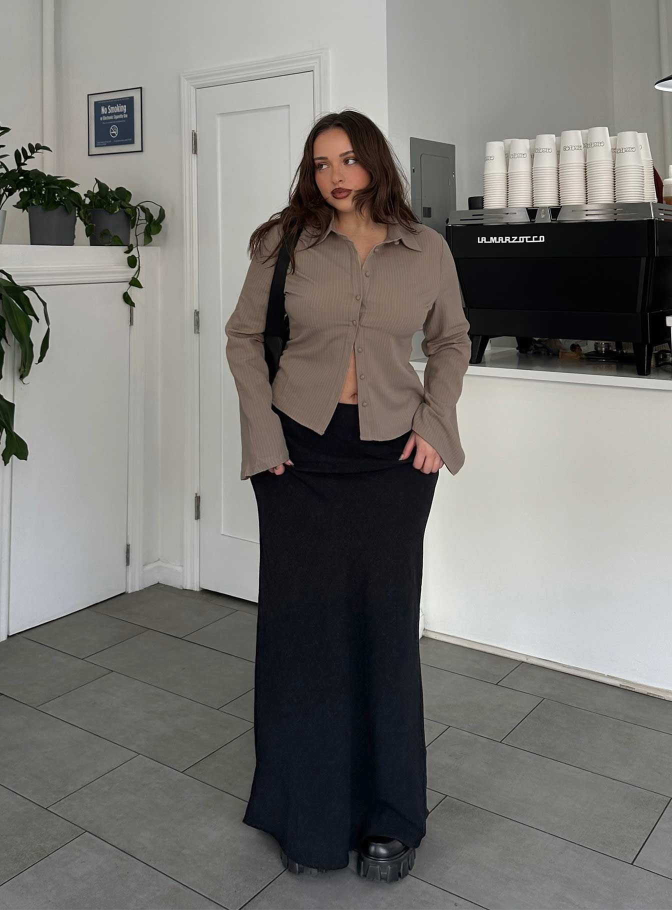 Jodie Maxi Skirt Black Petite - Image 9