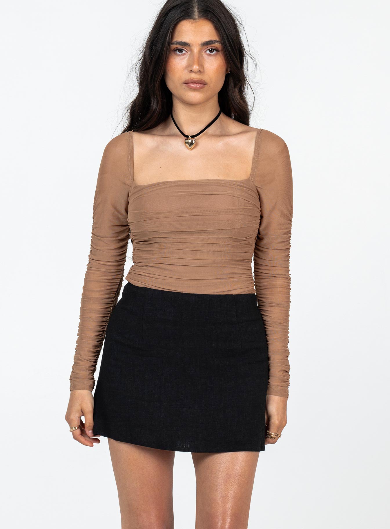 Selby Mini Skirt Black Petite - Image 2