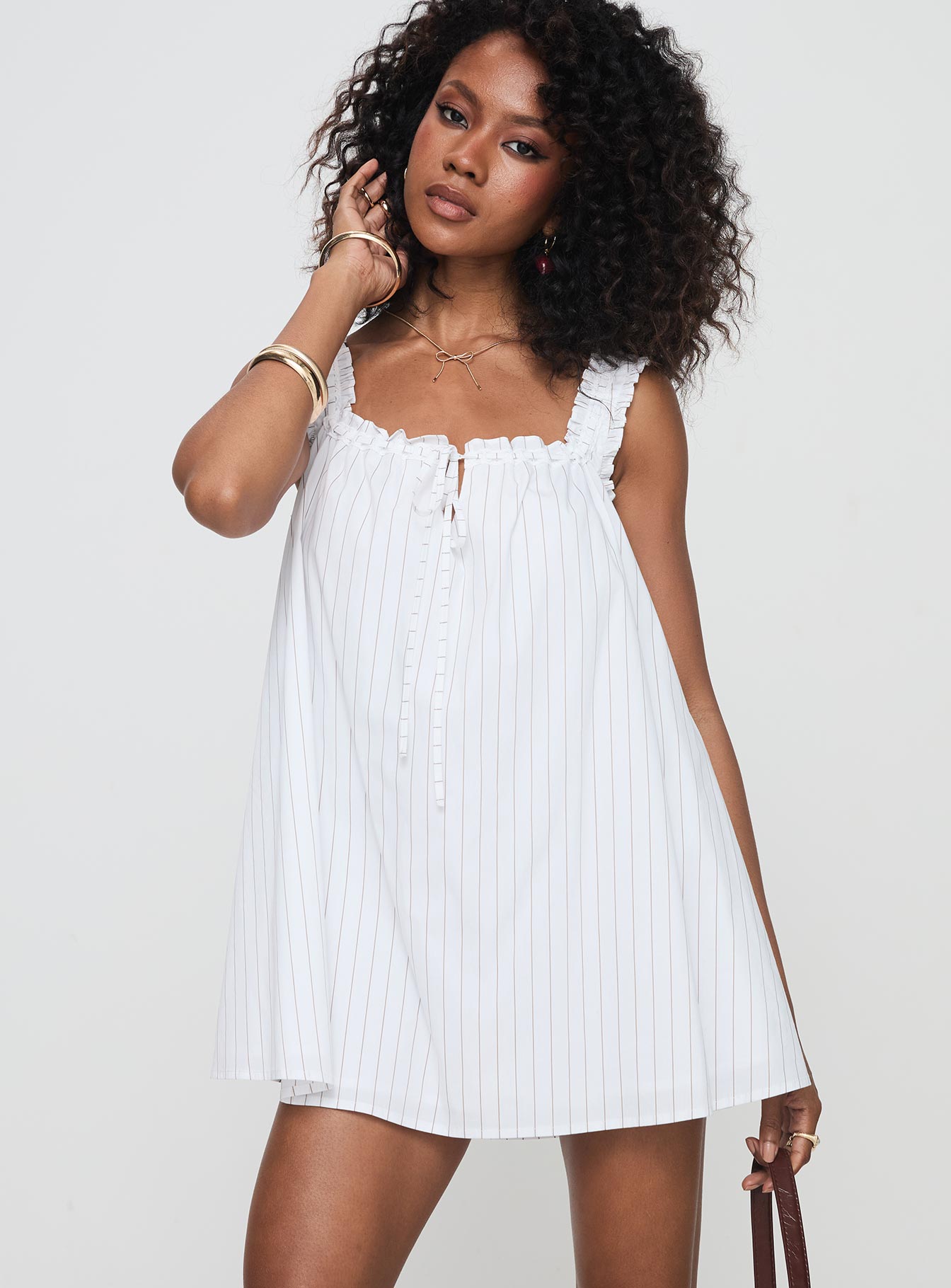 Swing Mini Dress Stripe - Image 2
