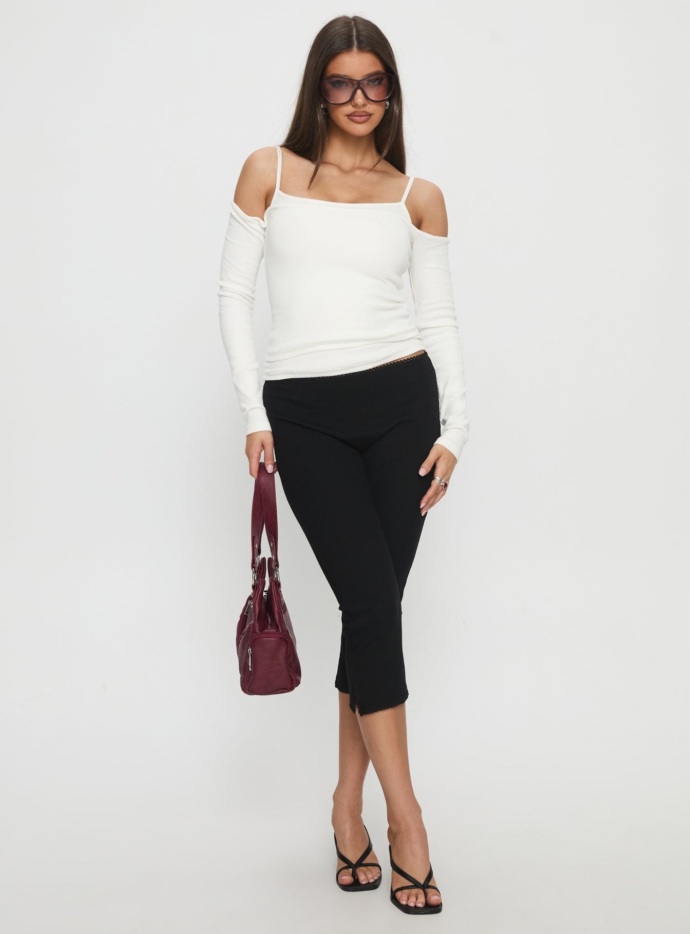 Baseline Rib Capri Pants Black - Image 2