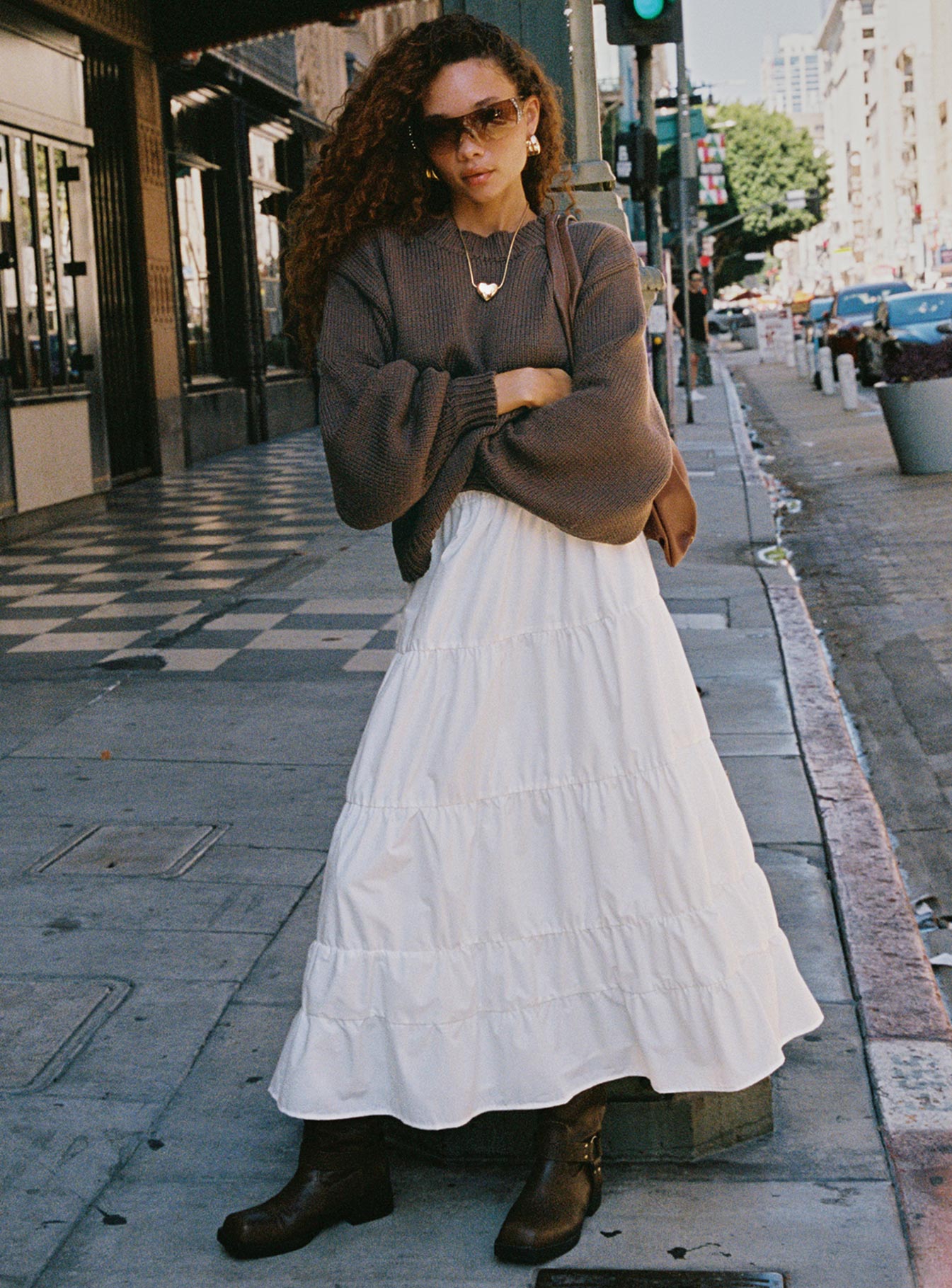 Garden Party Maxi Skirt White - Image 9