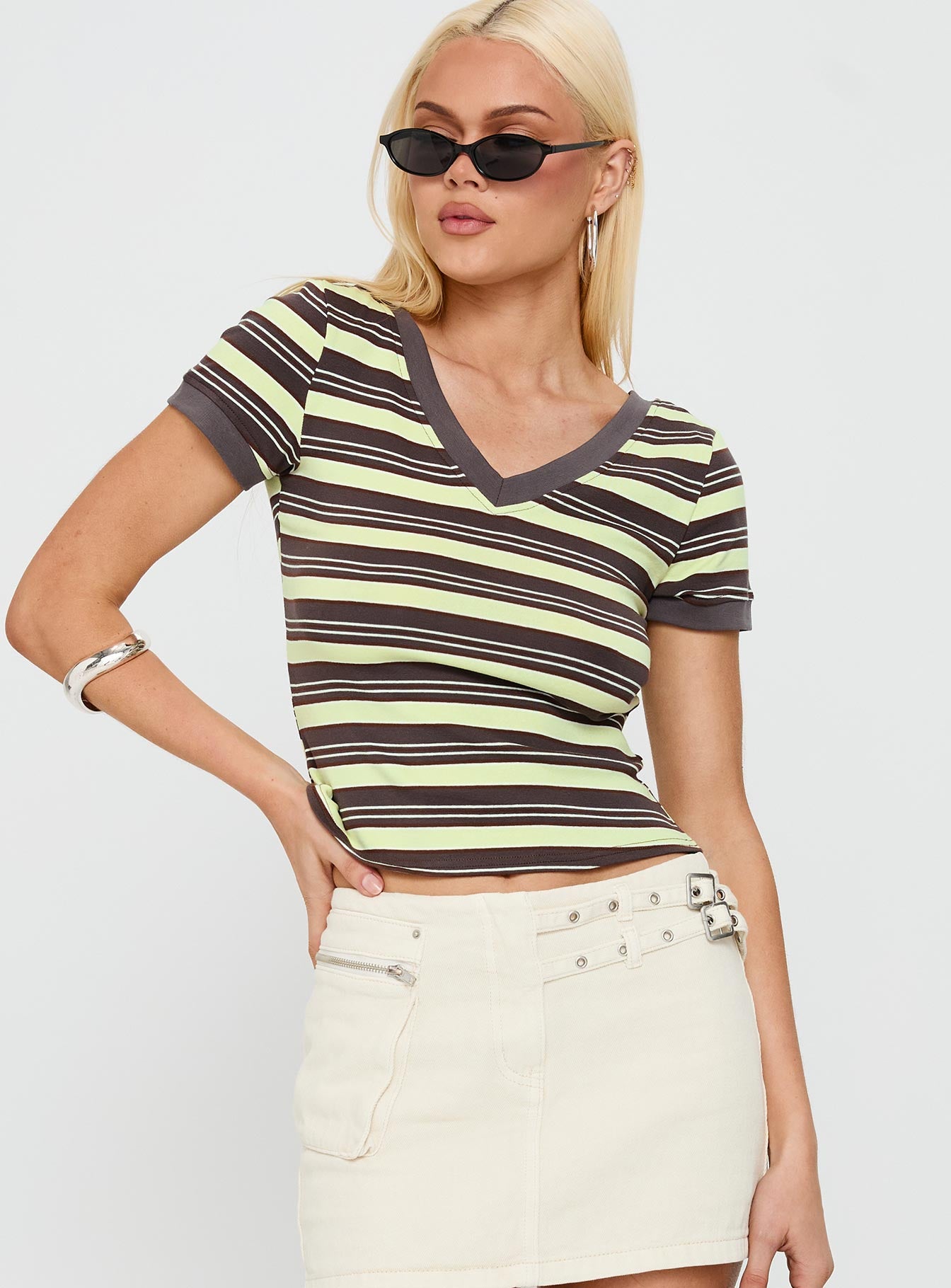 Lucianne V Neck Top Multi - Image 2