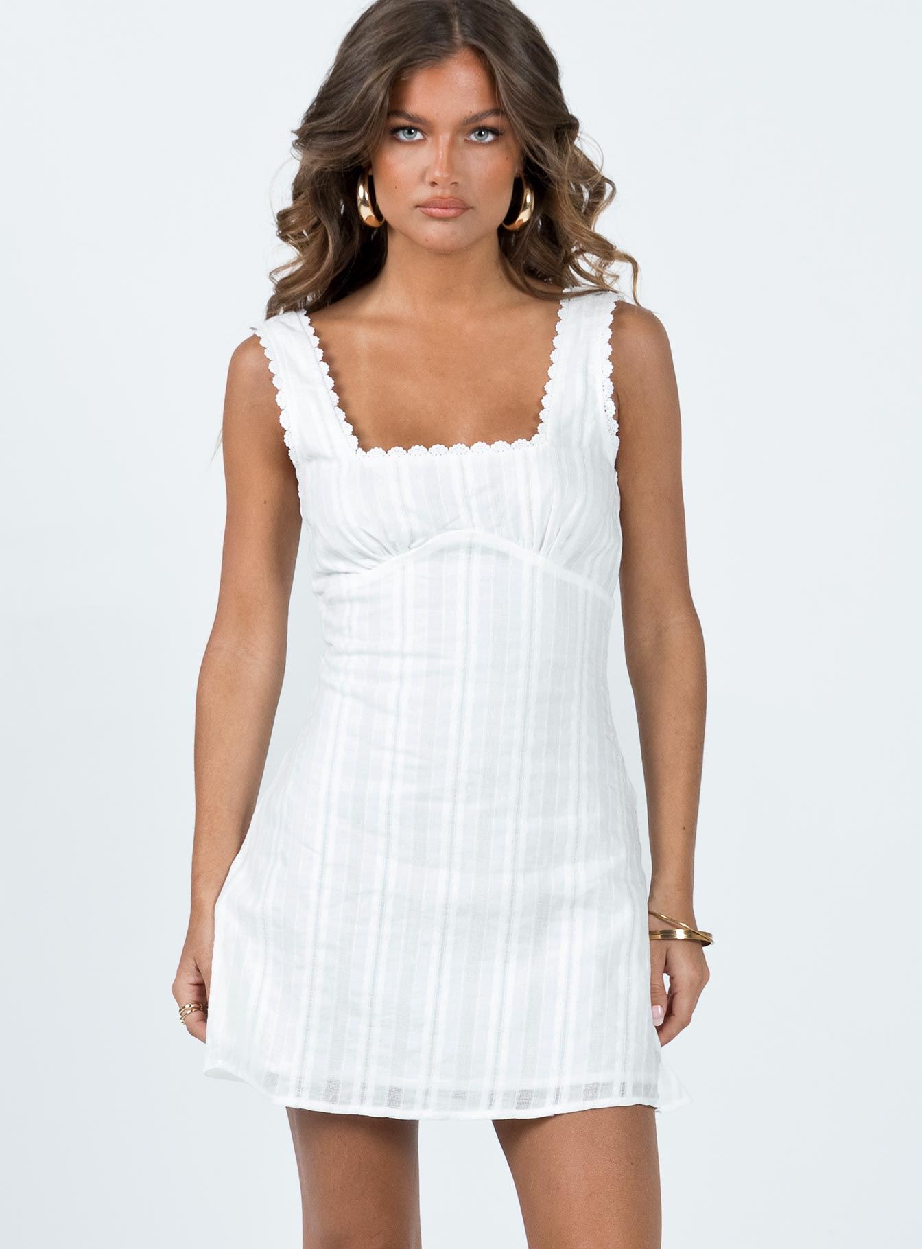 Dasha Mini Dress White - Image 2