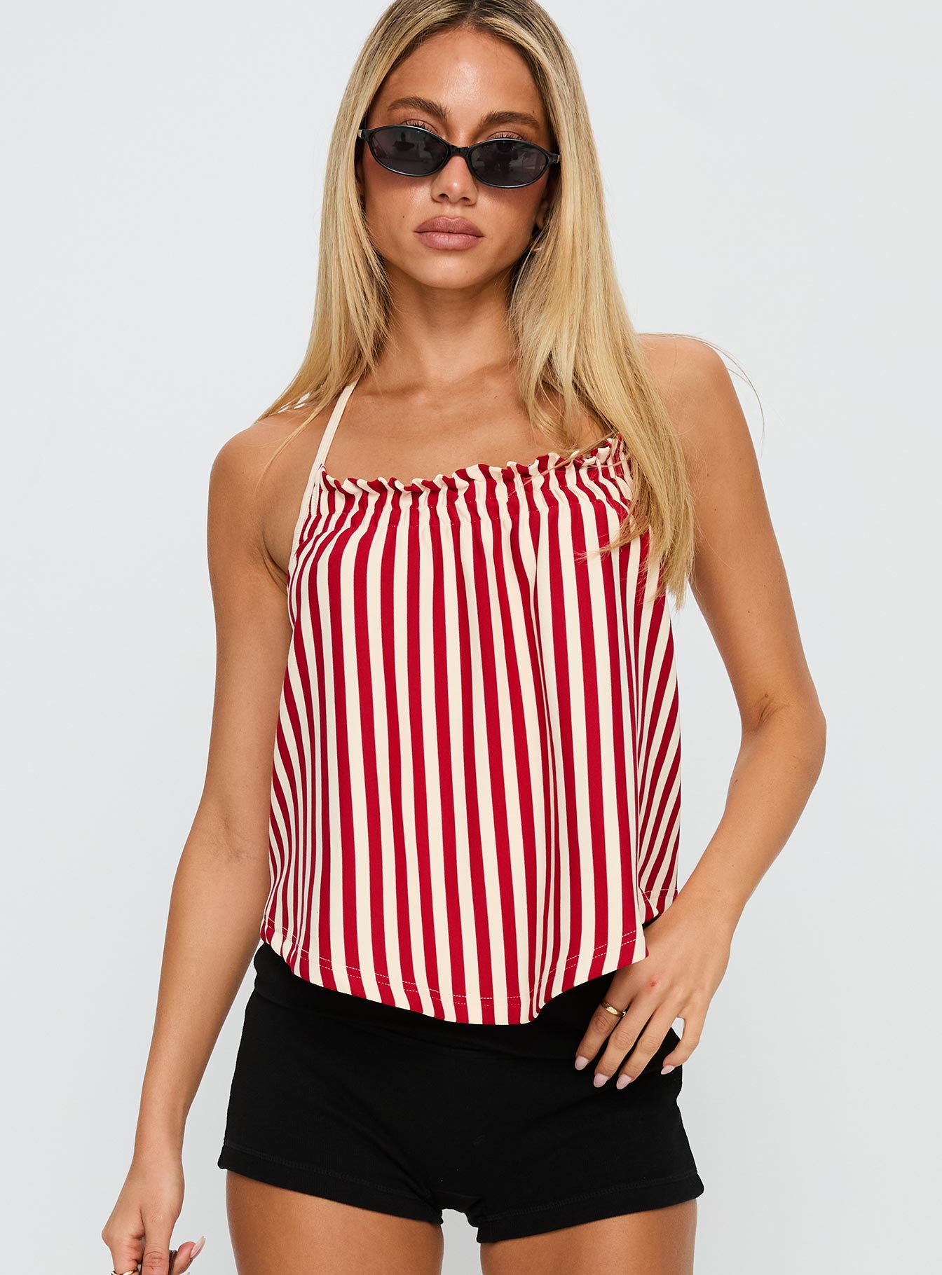 Full Of Flash Top Red Stripe - Image 2