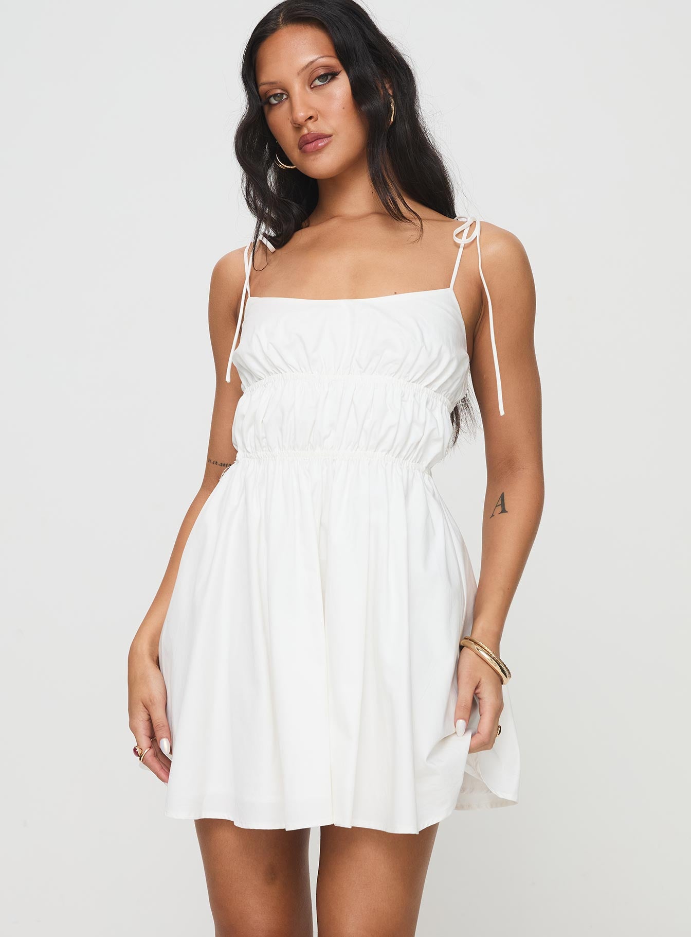 Jacksonne Mini Dress White - Image 2