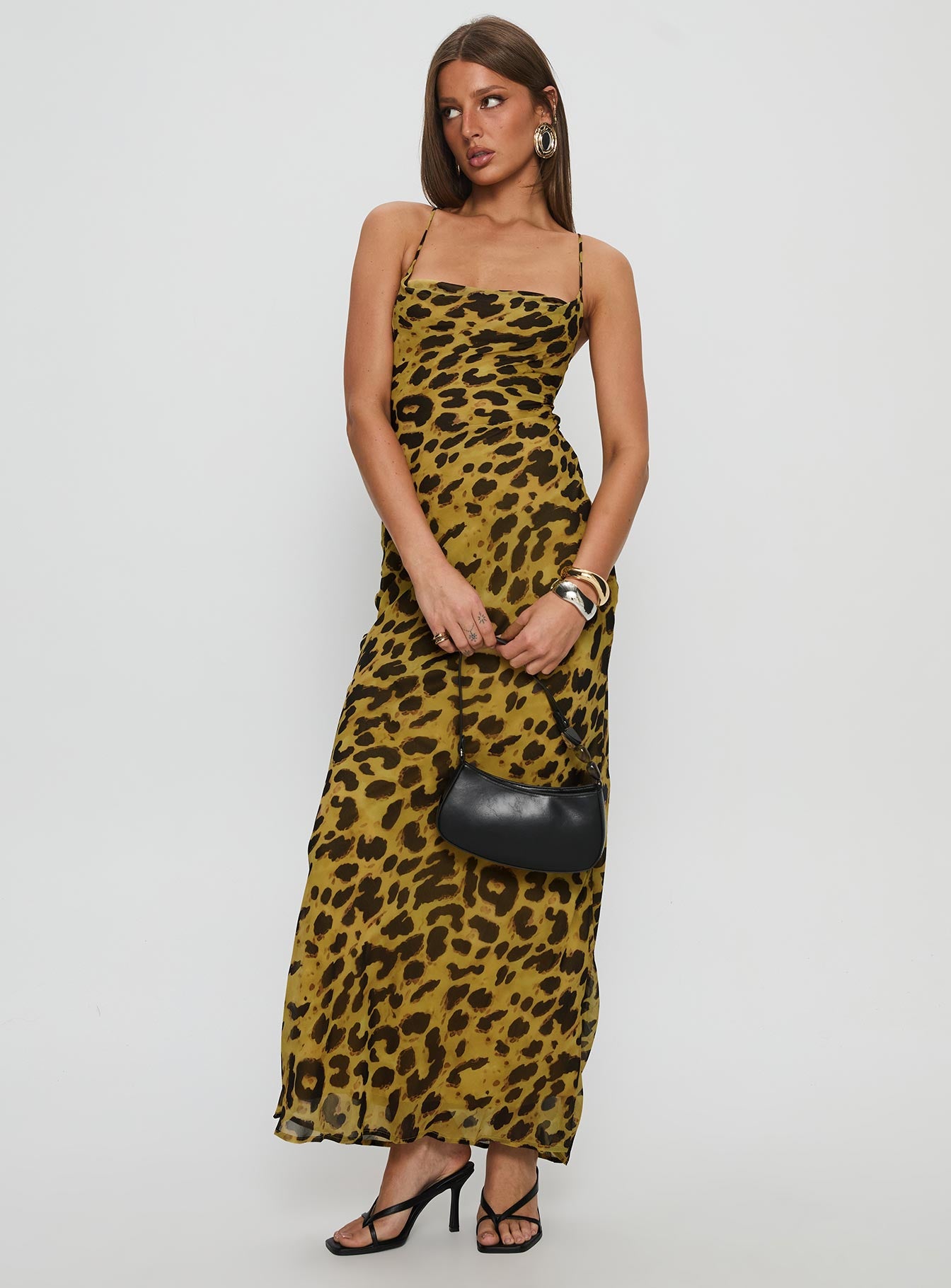 Celena Maxi Dress Leopard - Image 2