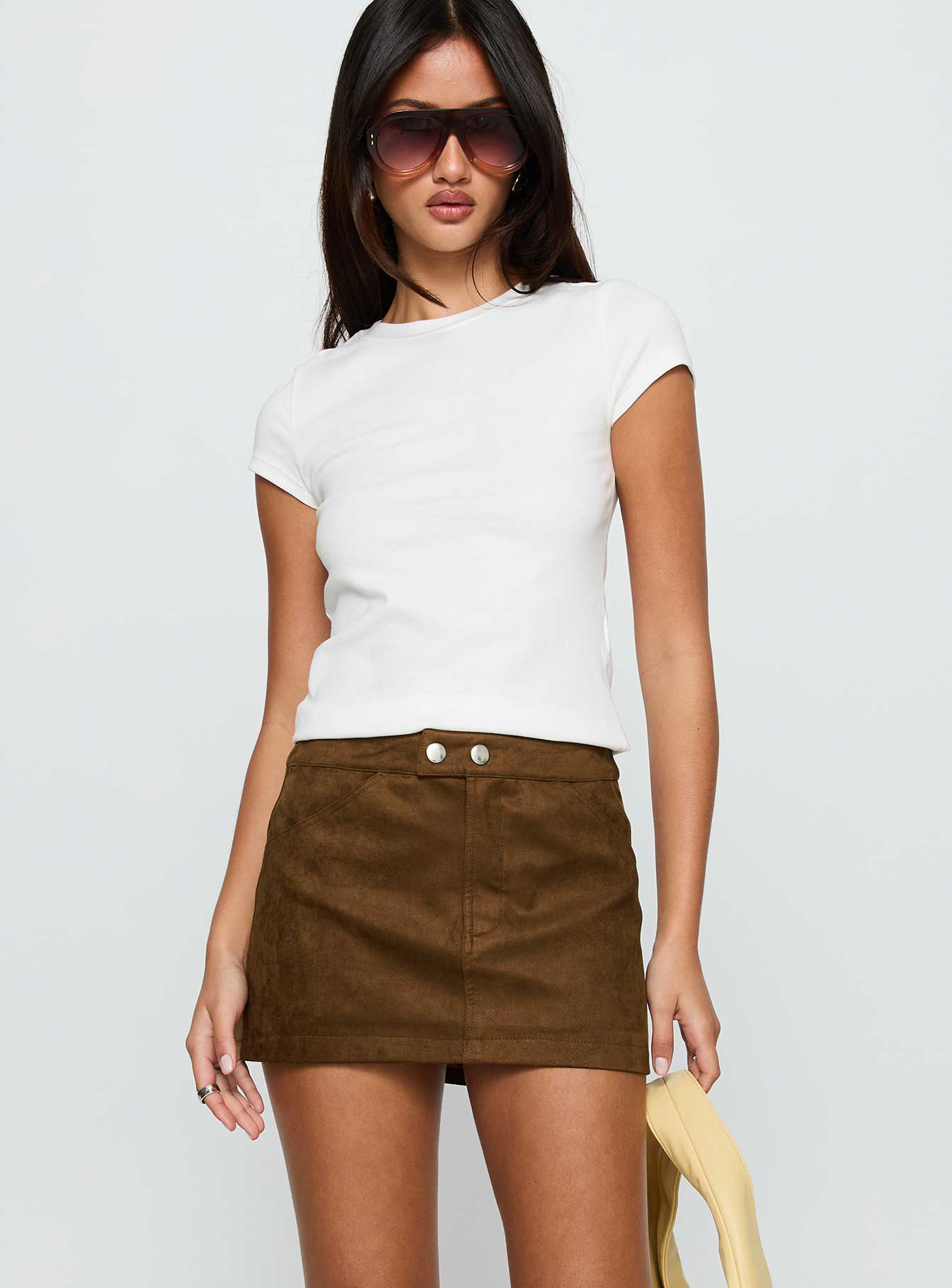Rhodeo Mini Skirt Brown - Image 2