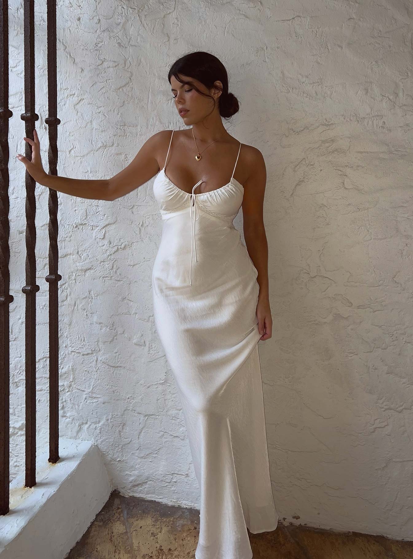 Emily Maxi Dress White - Image 9