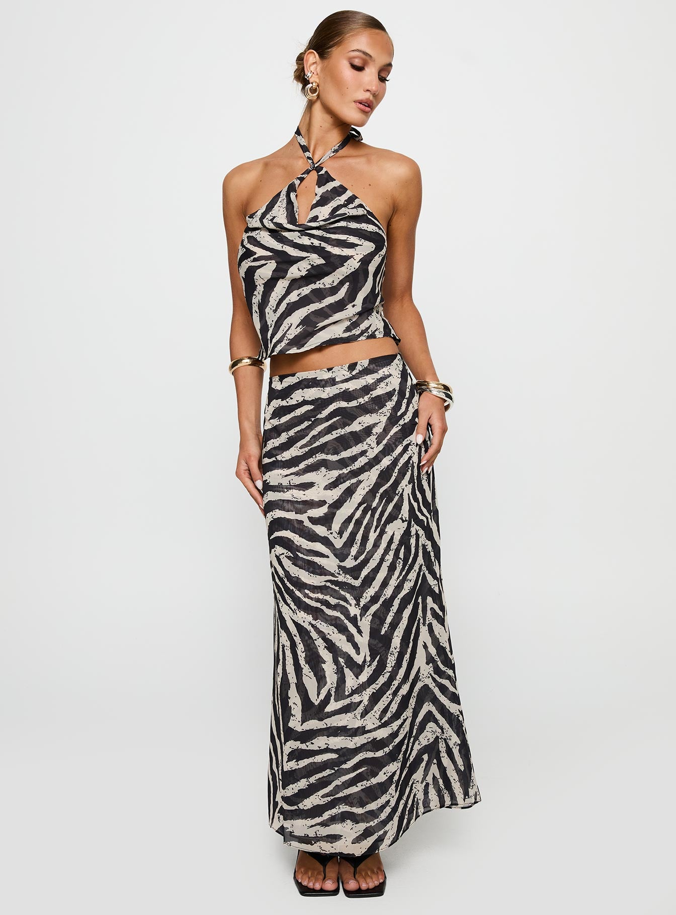Eleganza Maxi Skirt Zebra - Image 2