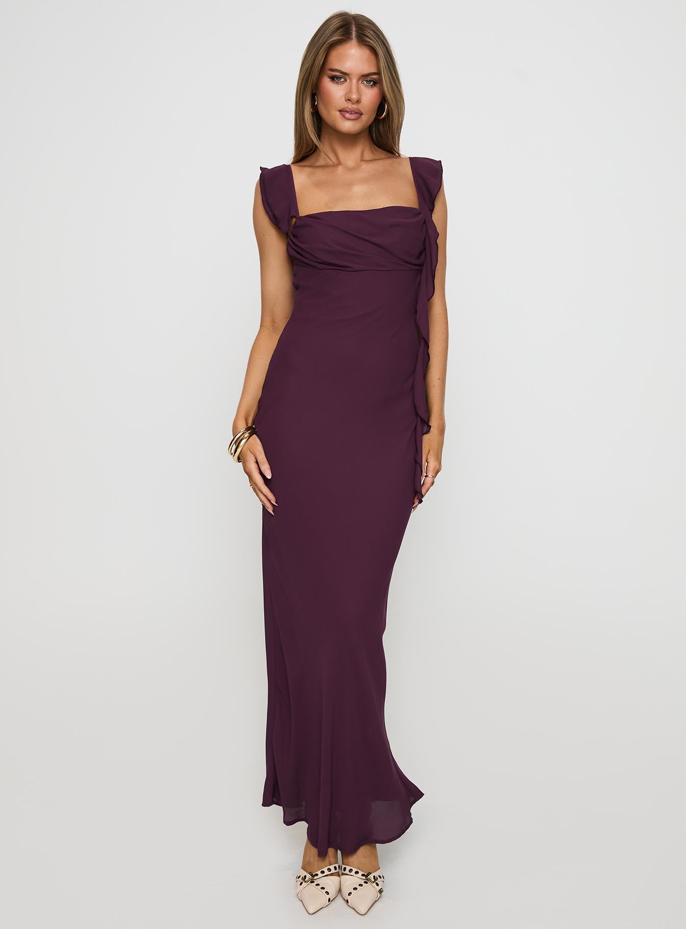 Lanai Maxi Dress Plum - Image 2