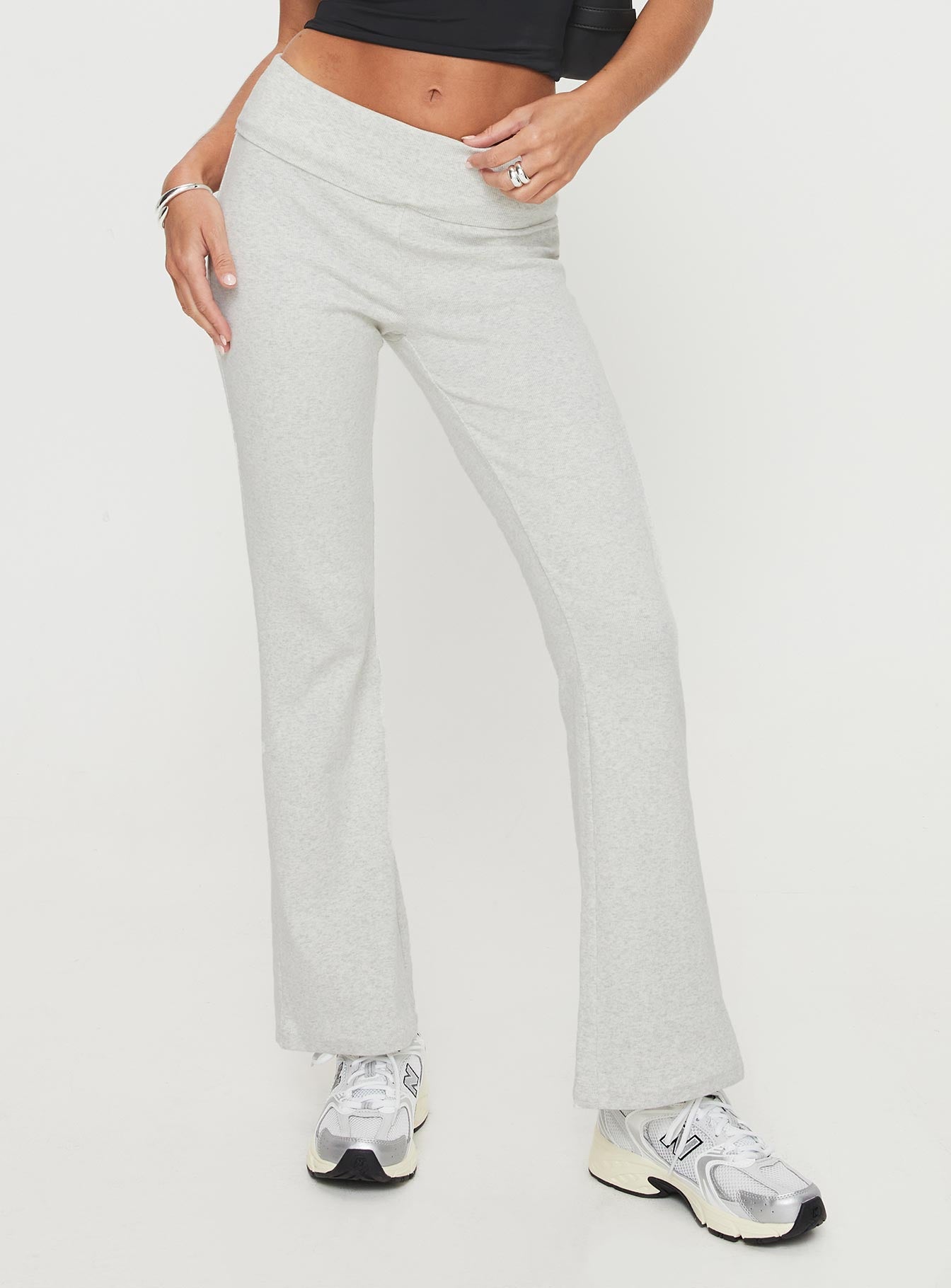 Norment Rib Pants Grey Tall - Image 2