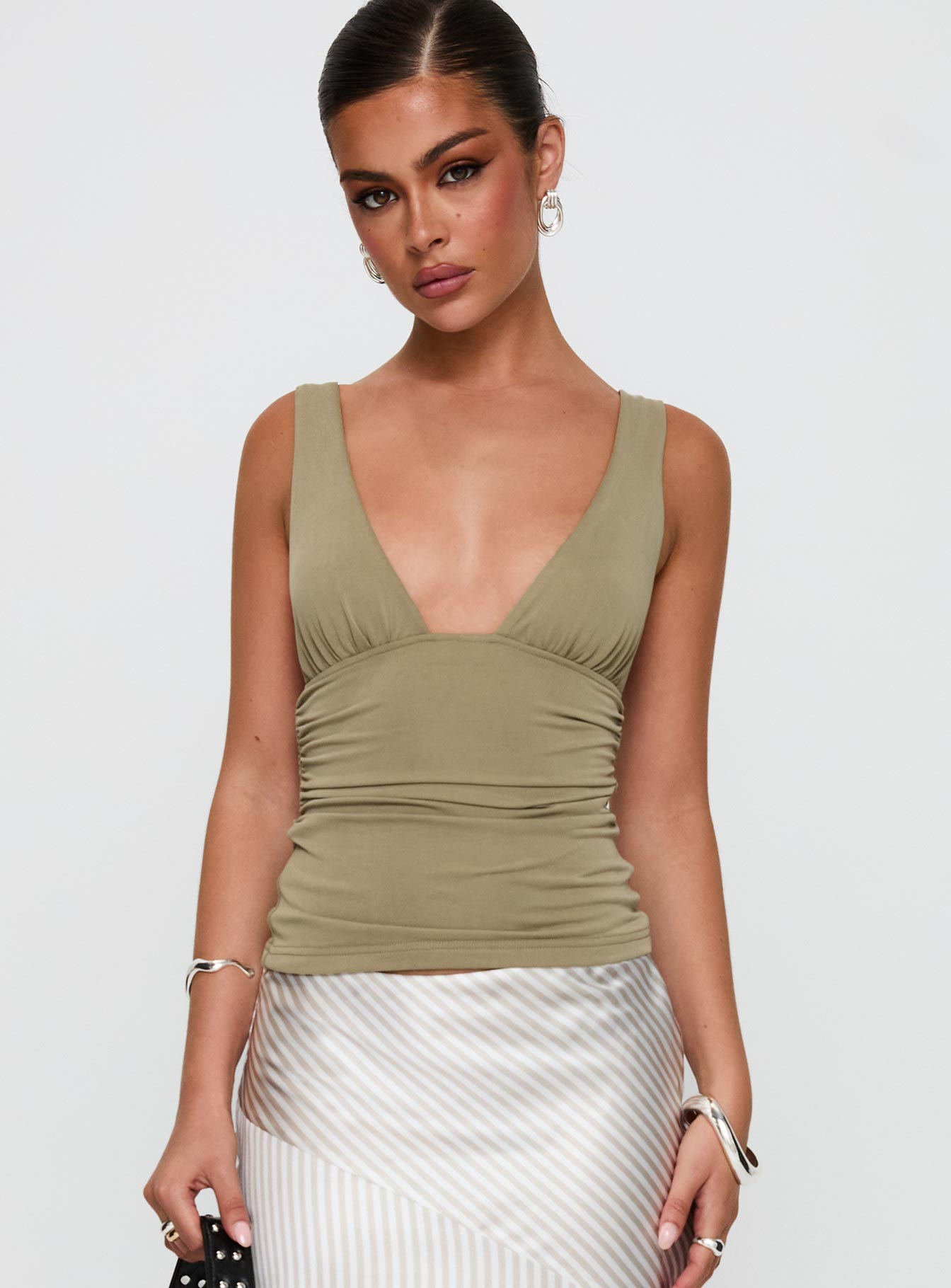 Sublime Ruched Top Green - Image 2