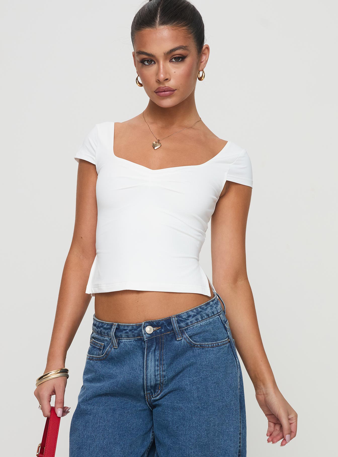 Rehna Short Sleeve Top White - Image 2