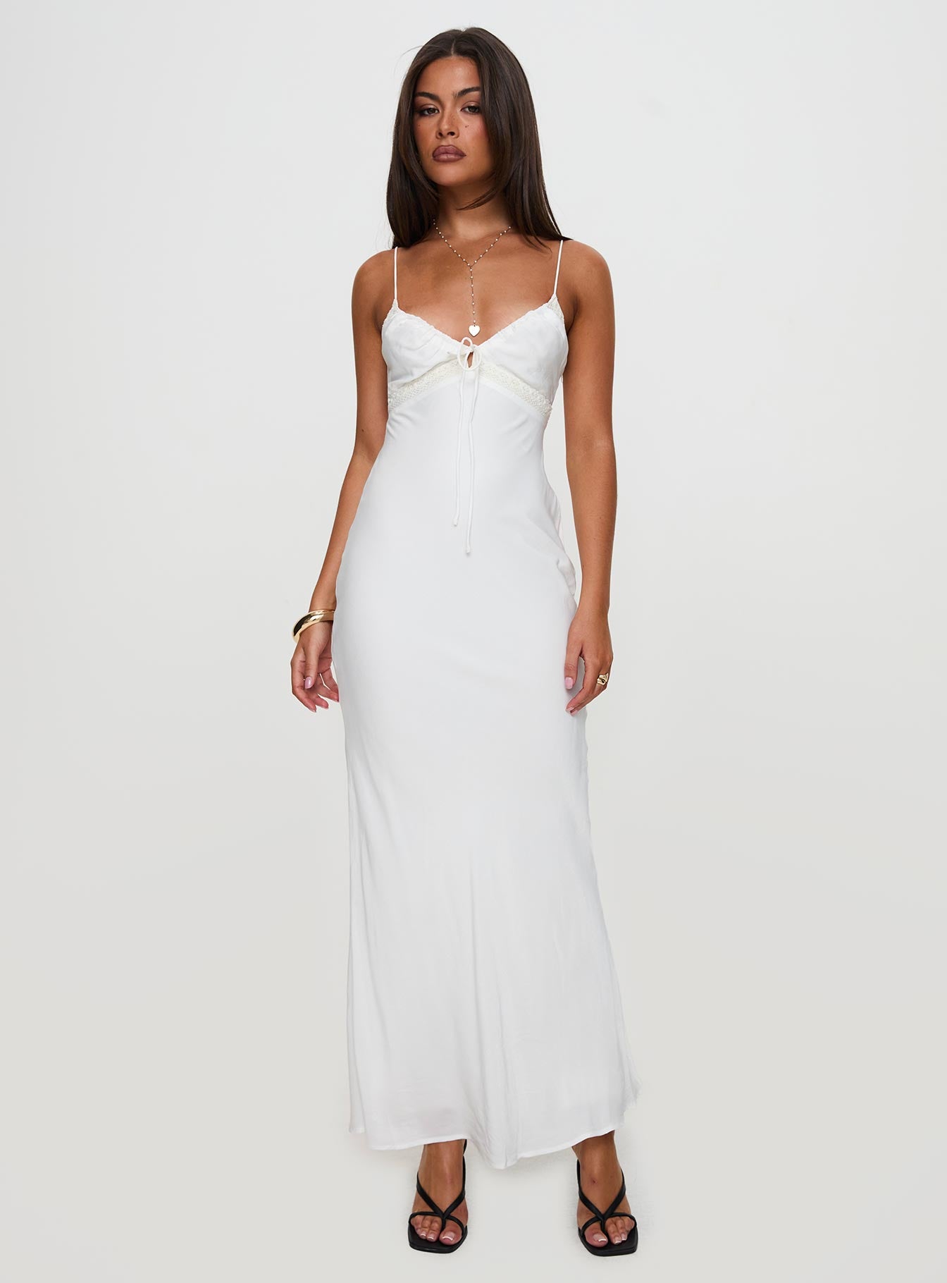Emily Maxi Dress White - Image 2