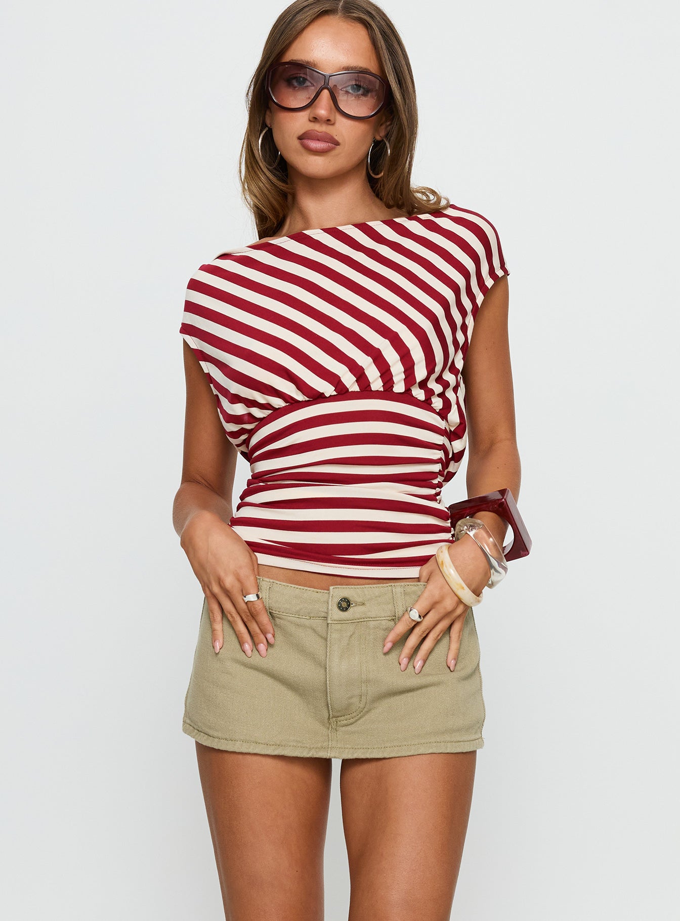 Rhode Mini Skort Tan - Image 2