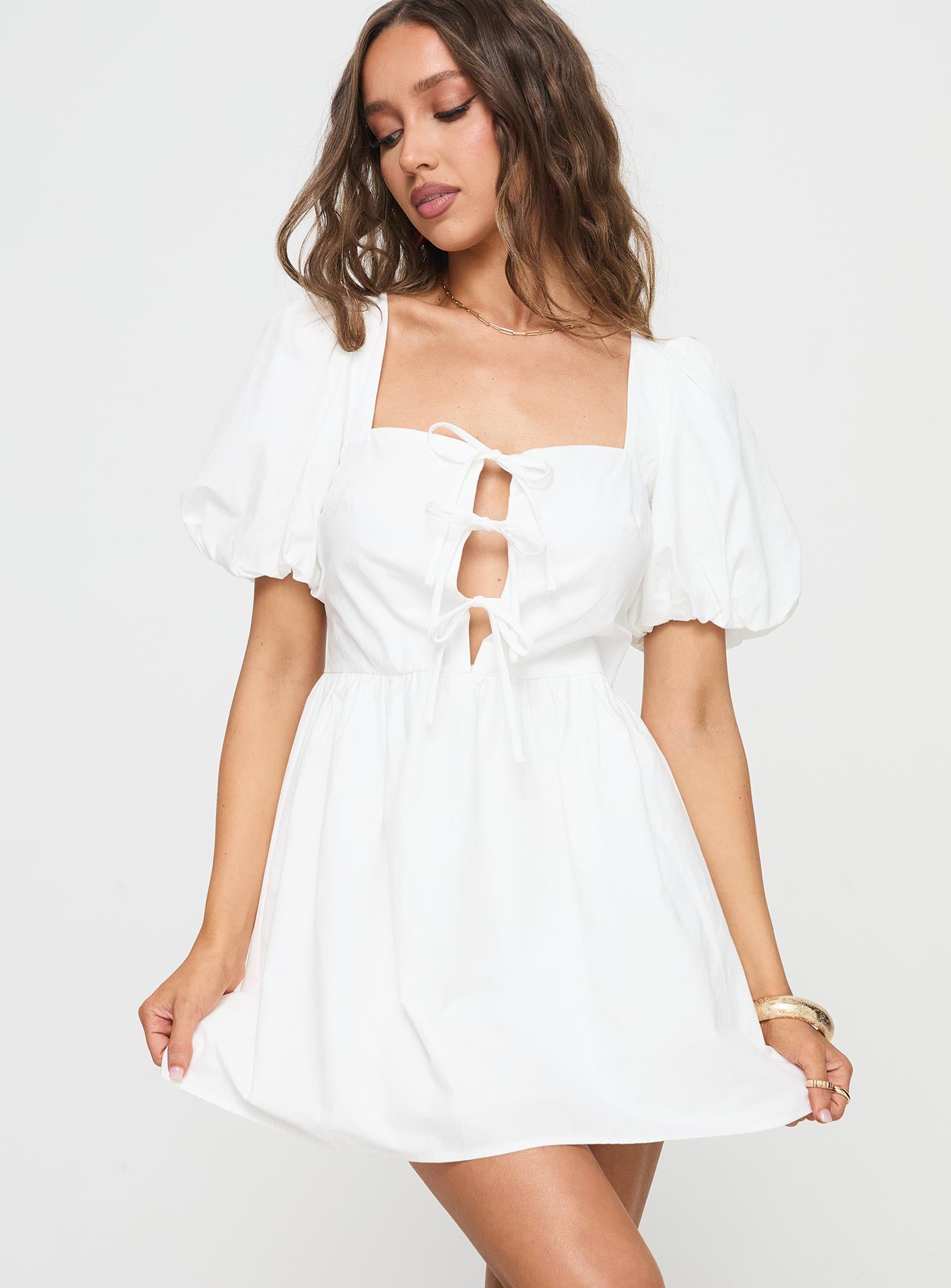 Kreamy Mini Dress White - Image 2