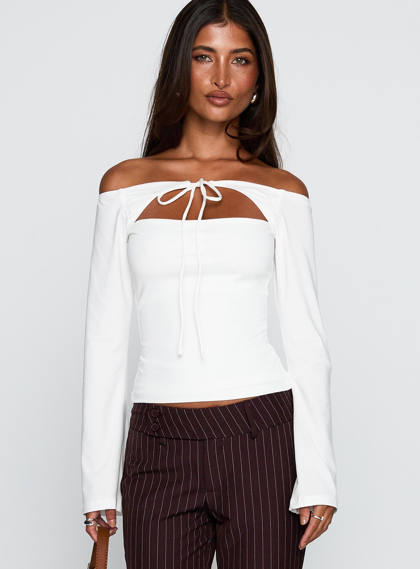 Nevah Long Sleeve Top White - Image 2