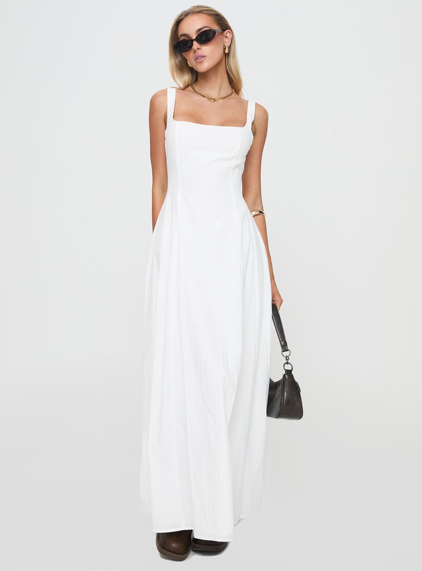 You Can Maxi Dress White Petite - Image 2