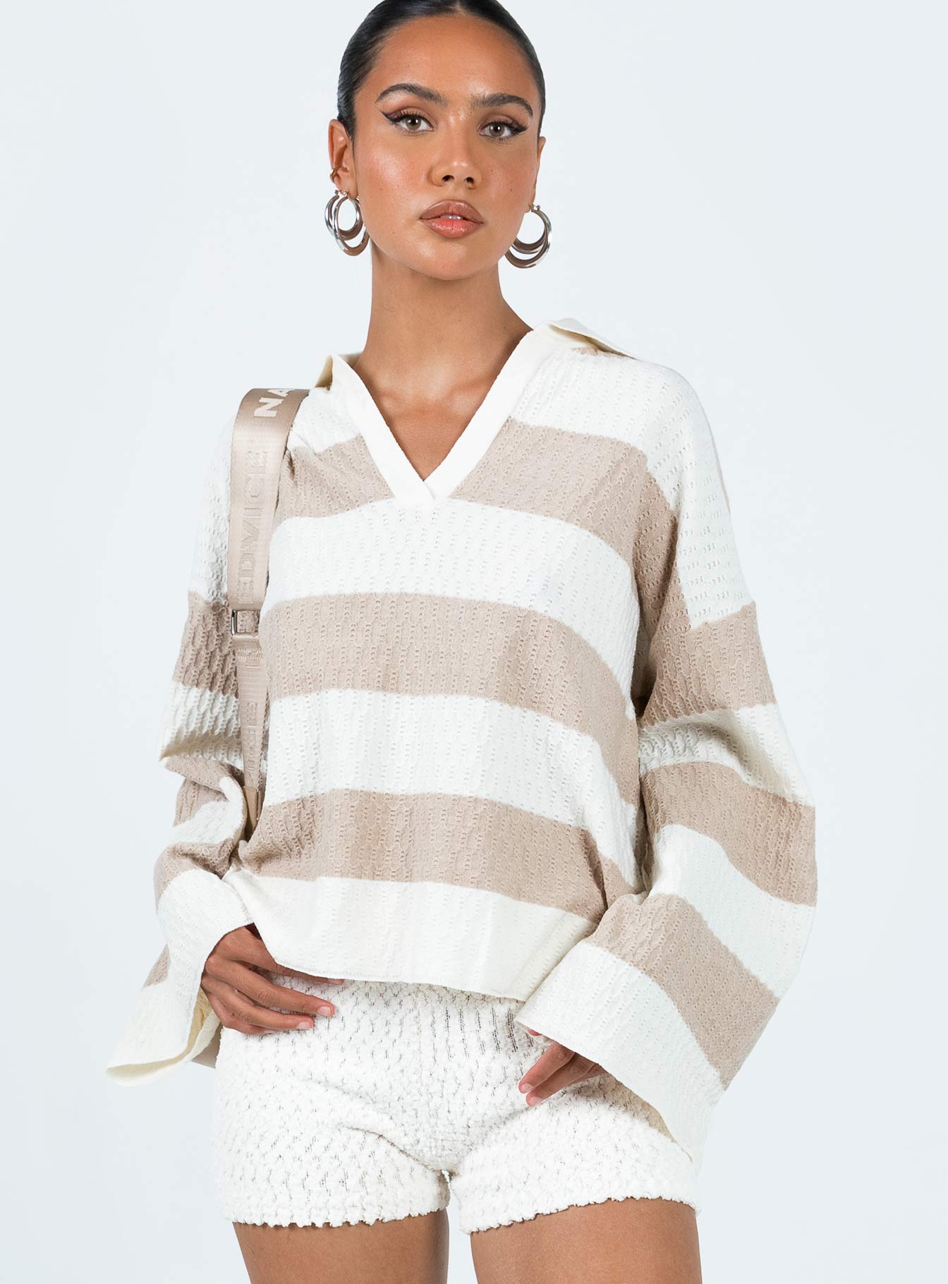Rick Sweater Whitebeige - Image 2