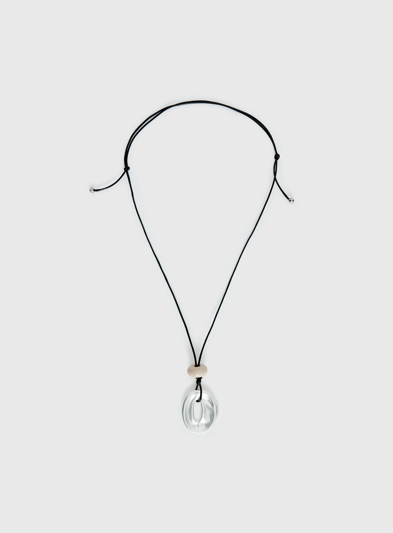 Notting Hill Long Necklace Silver - Image 2