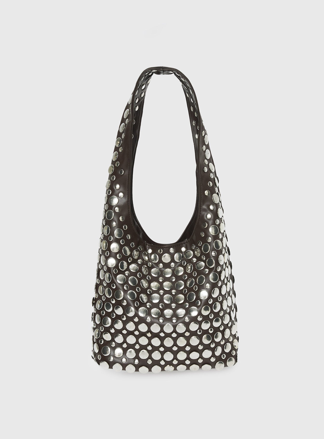 In The Crowd Shoulder Bag Brown Silver - Image 2