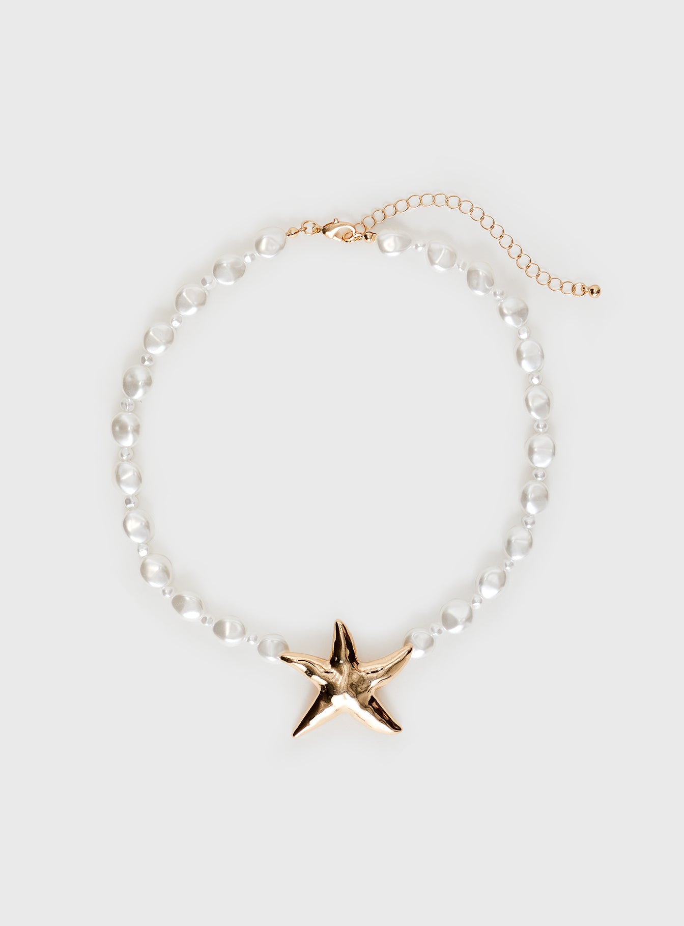 Sea Life Pearl Necklace Gold - Image 2