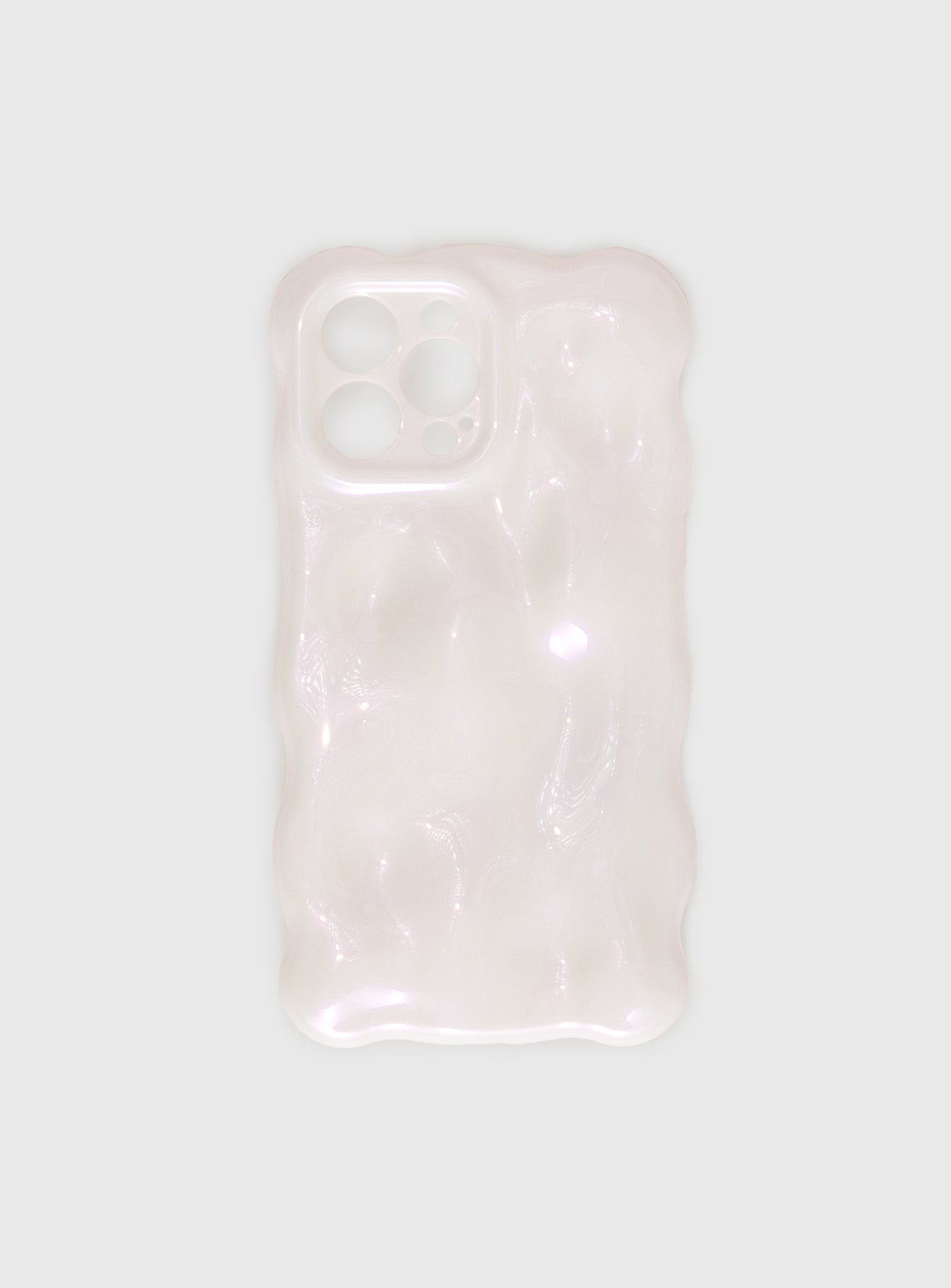 Maceline Iphone Case White  Pink