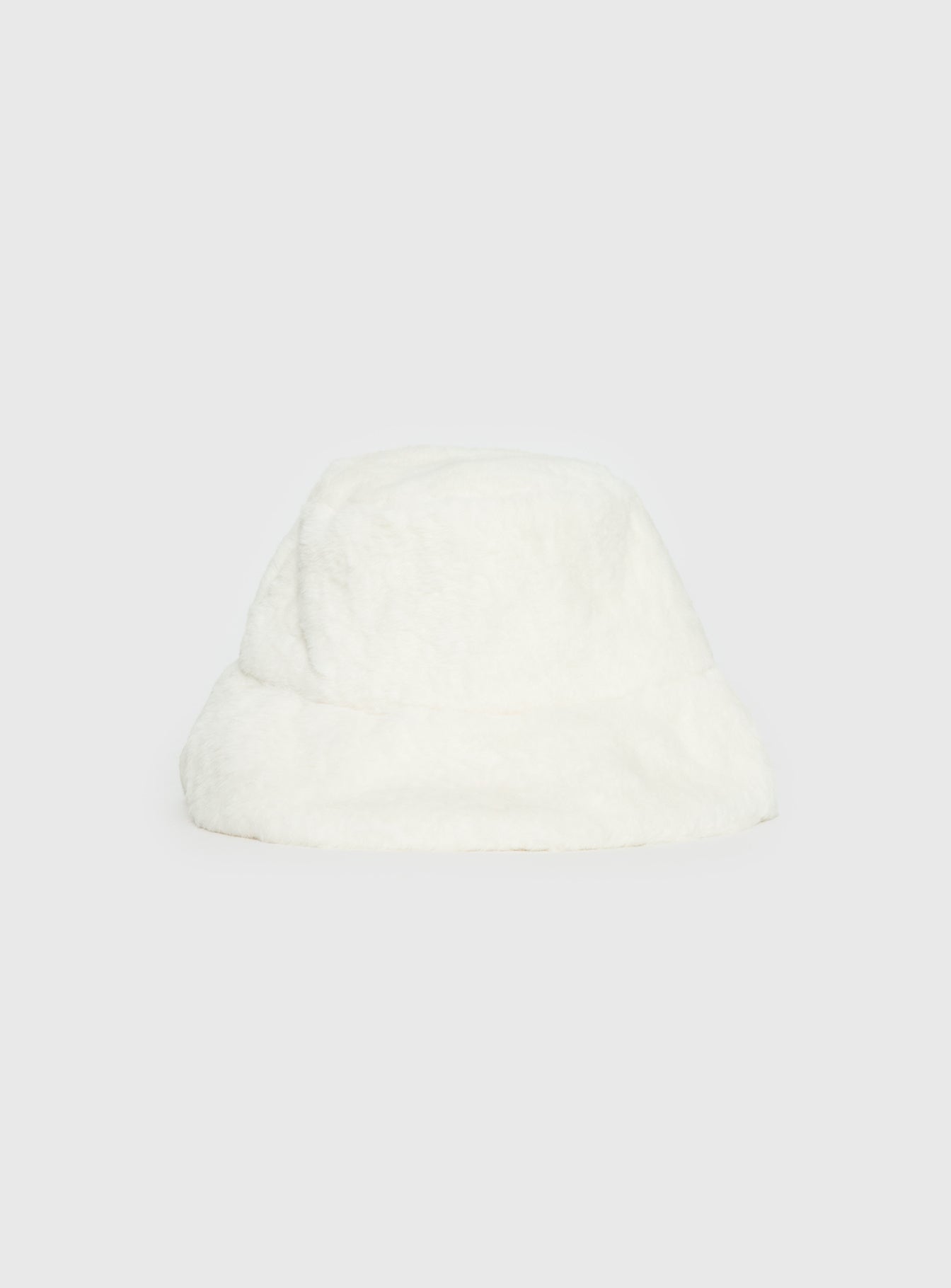 Theo Plush Bucket Hat White - Image 2
