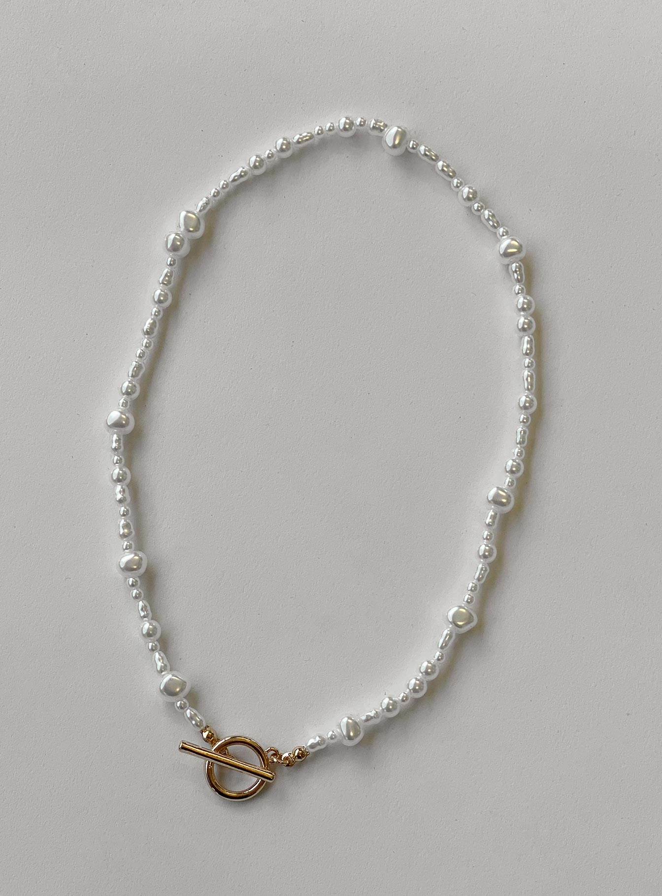 Sandford Pearl Necklace Gold - Image 2