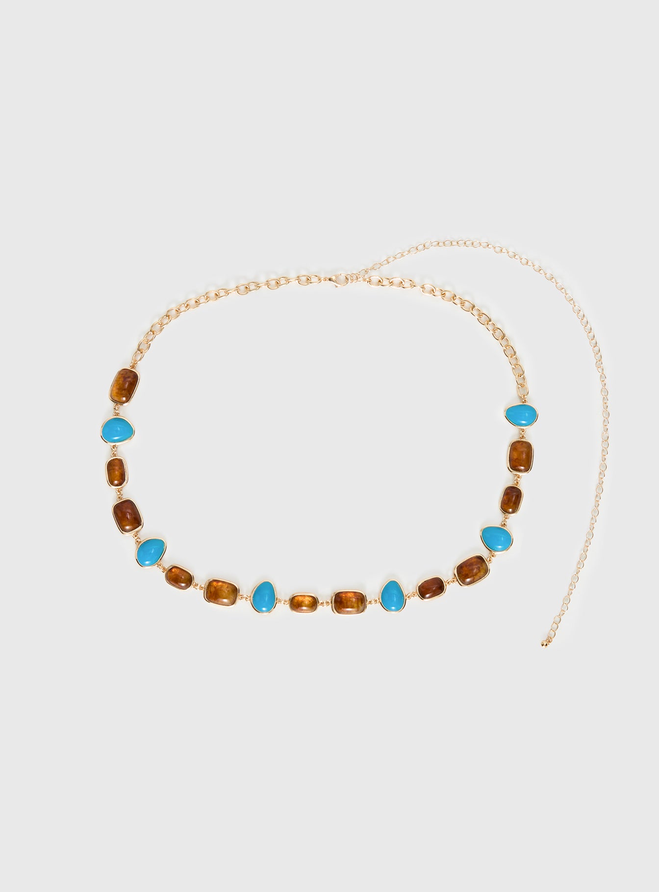 Nuvora Gemstone Chain Belt Gold - Image 2