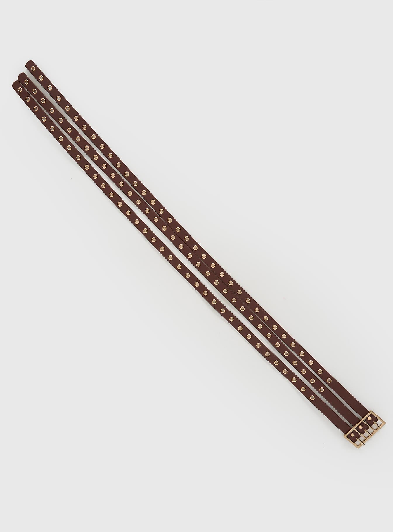 Dusk Dipped Layered Belt Brown Gold - Image 2