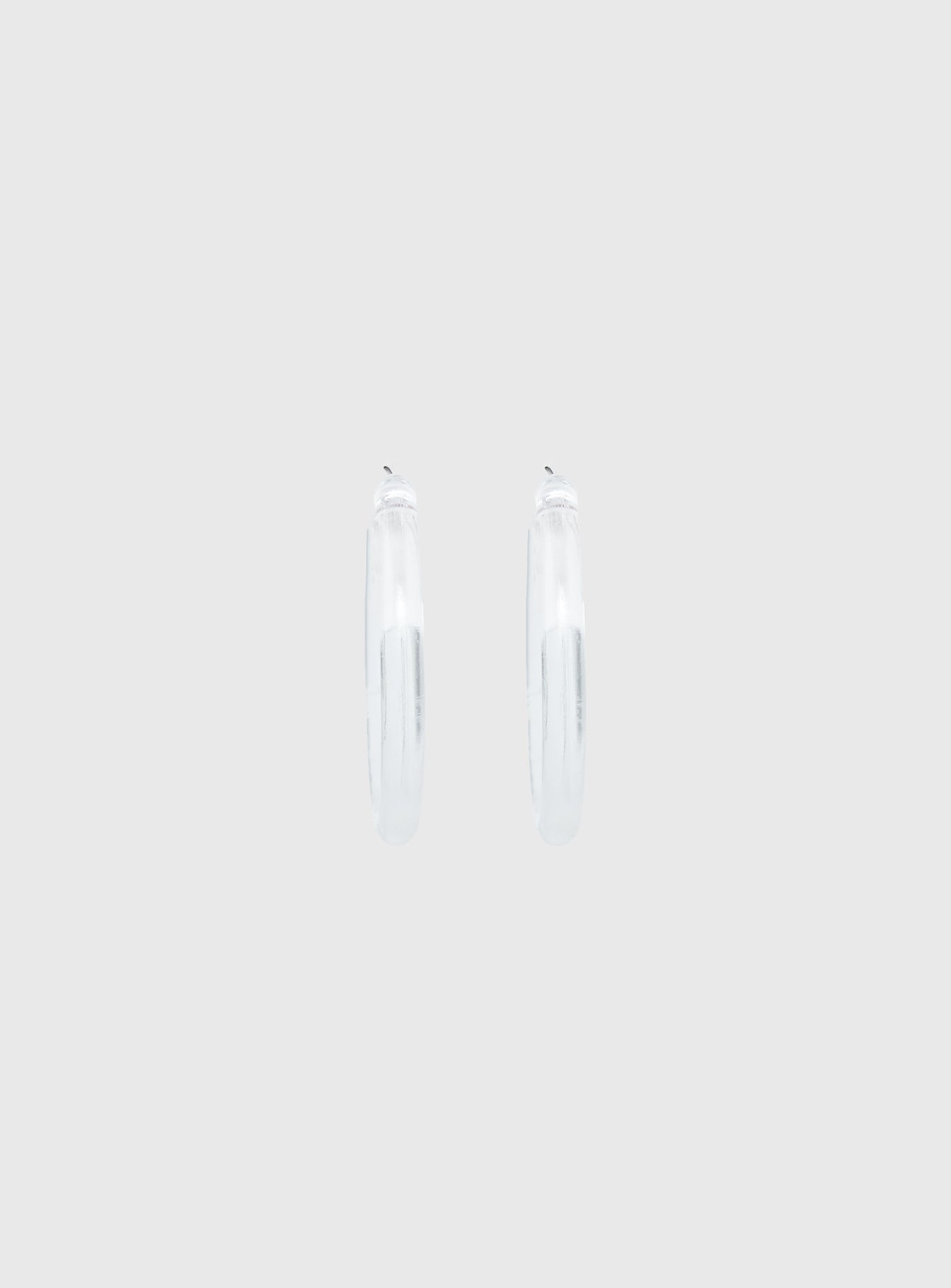 Stars Shine Hoop Earrings Clear - Image 2