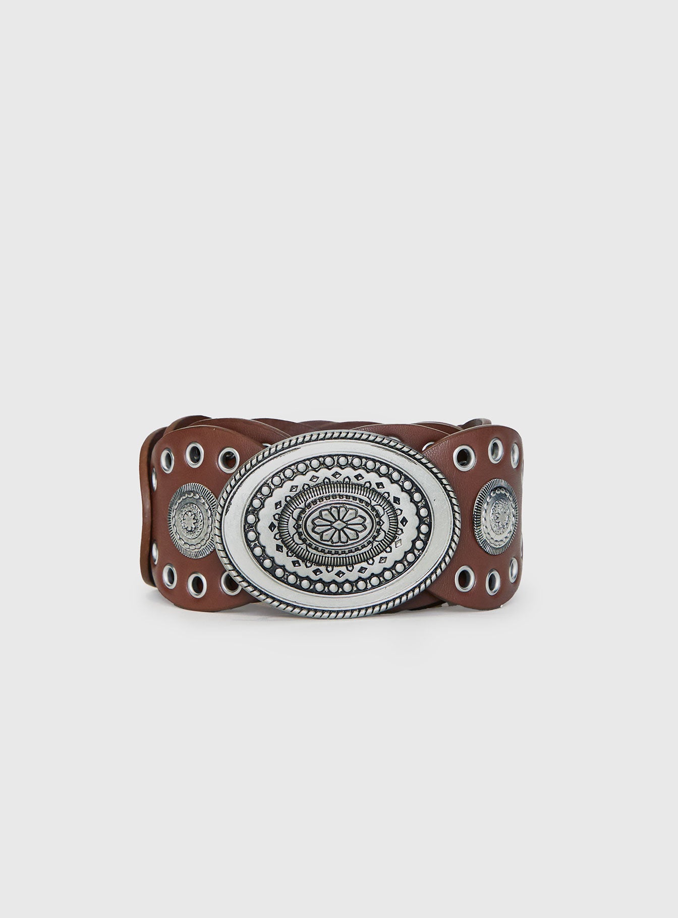 Sacrifices Belt Brown Silver - Image 2