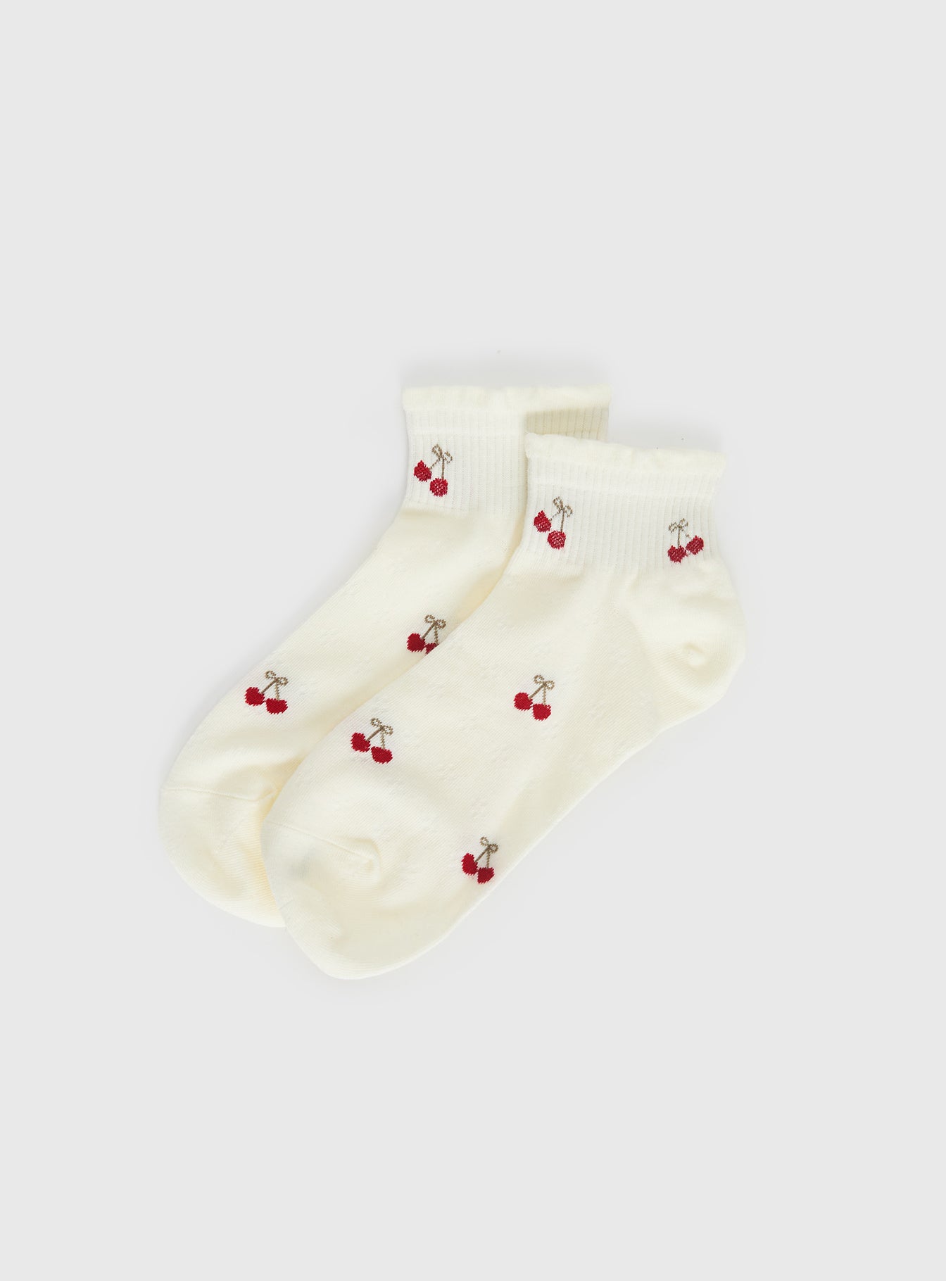 Vesira Frill Socks Cherry - Image 2