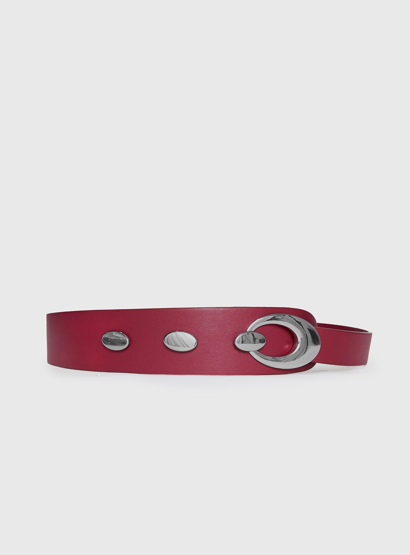Jaide Low Waist Belt Red Silver - Image 2