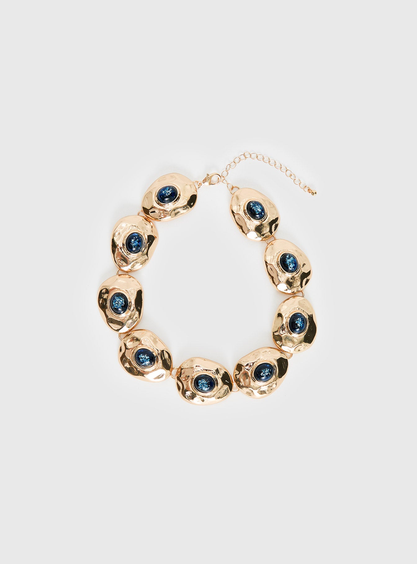 Donella Chunky Stone Necklace Gold - Image 2