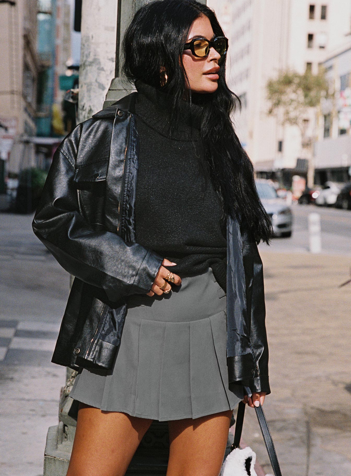 Cartwright Mini Skirt Charcoal - Image 11