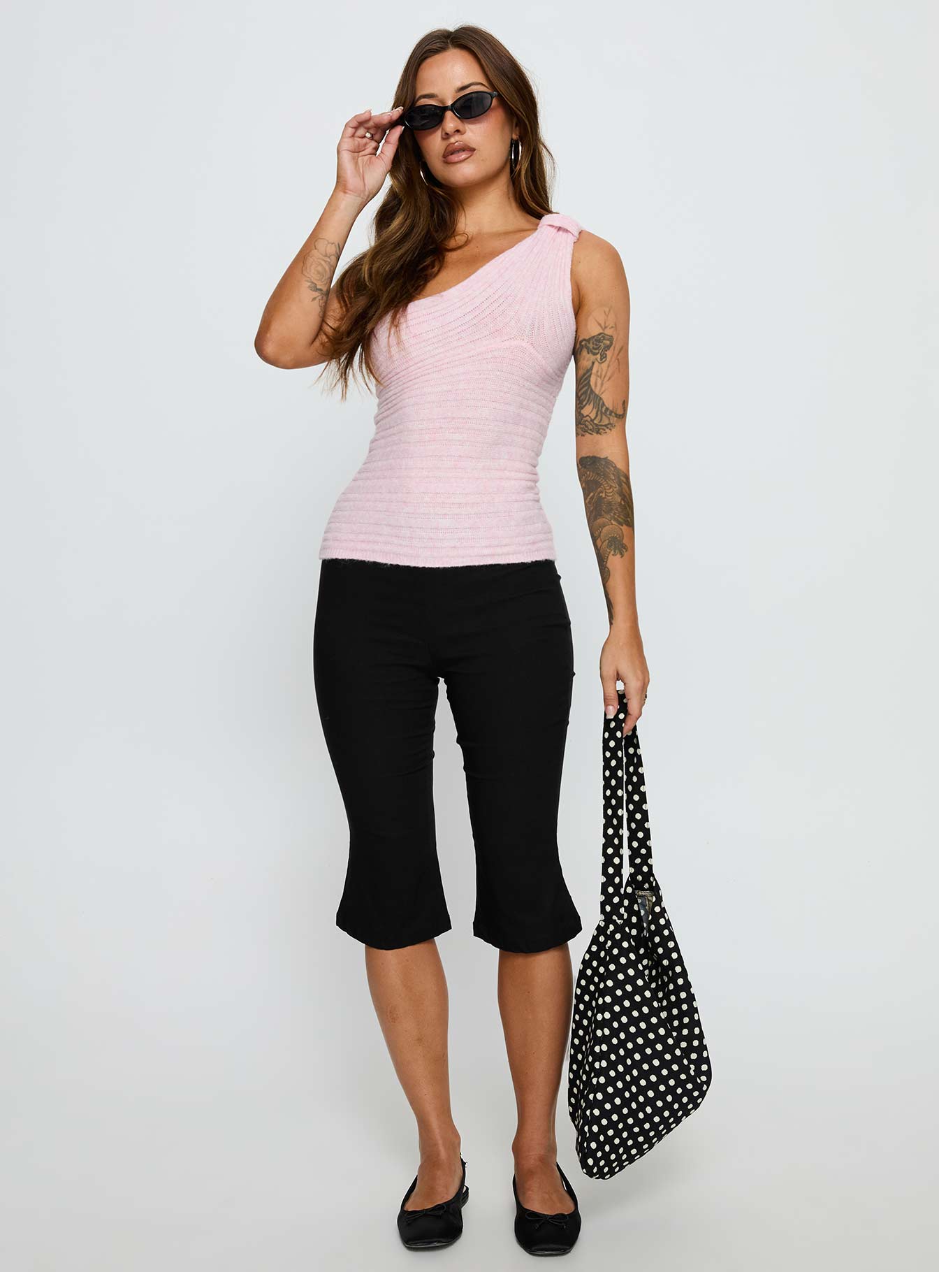 Cornella One Shoulder Top Pink - Image 3