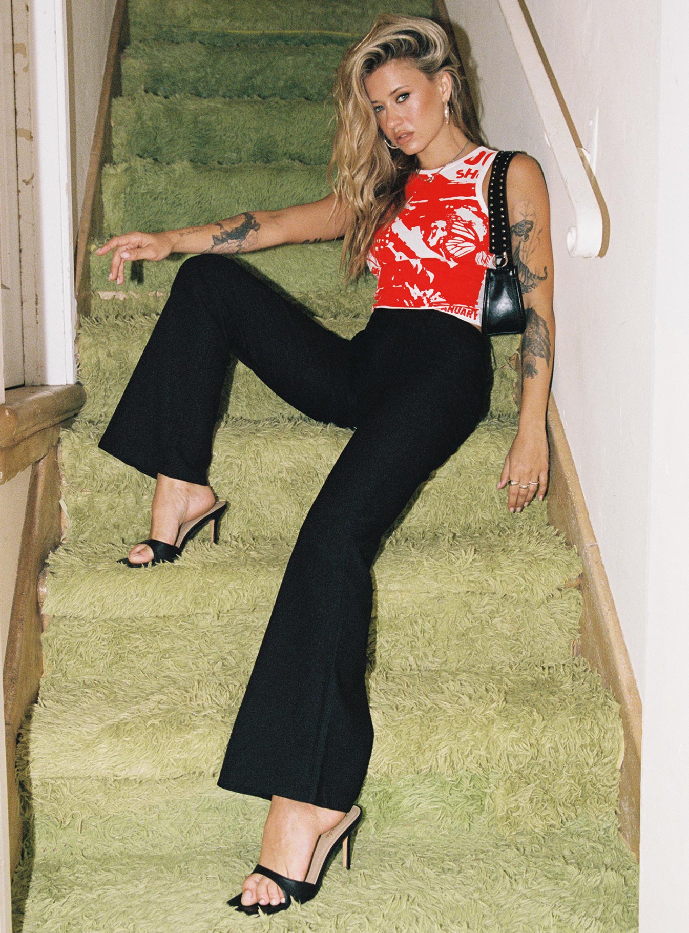 Kinkirk Flared Pants Black Petite - Image 9