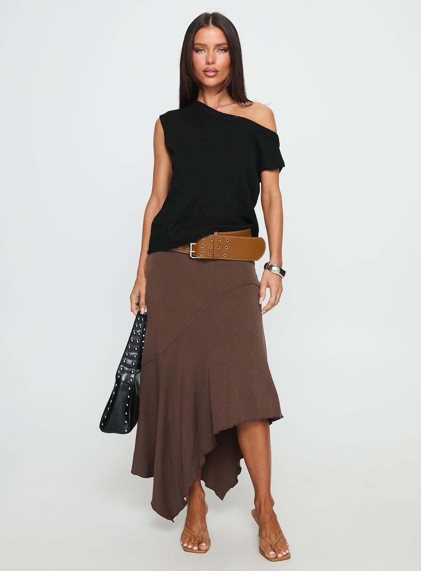Ashfield Off Shoulder Top Black - Image 3