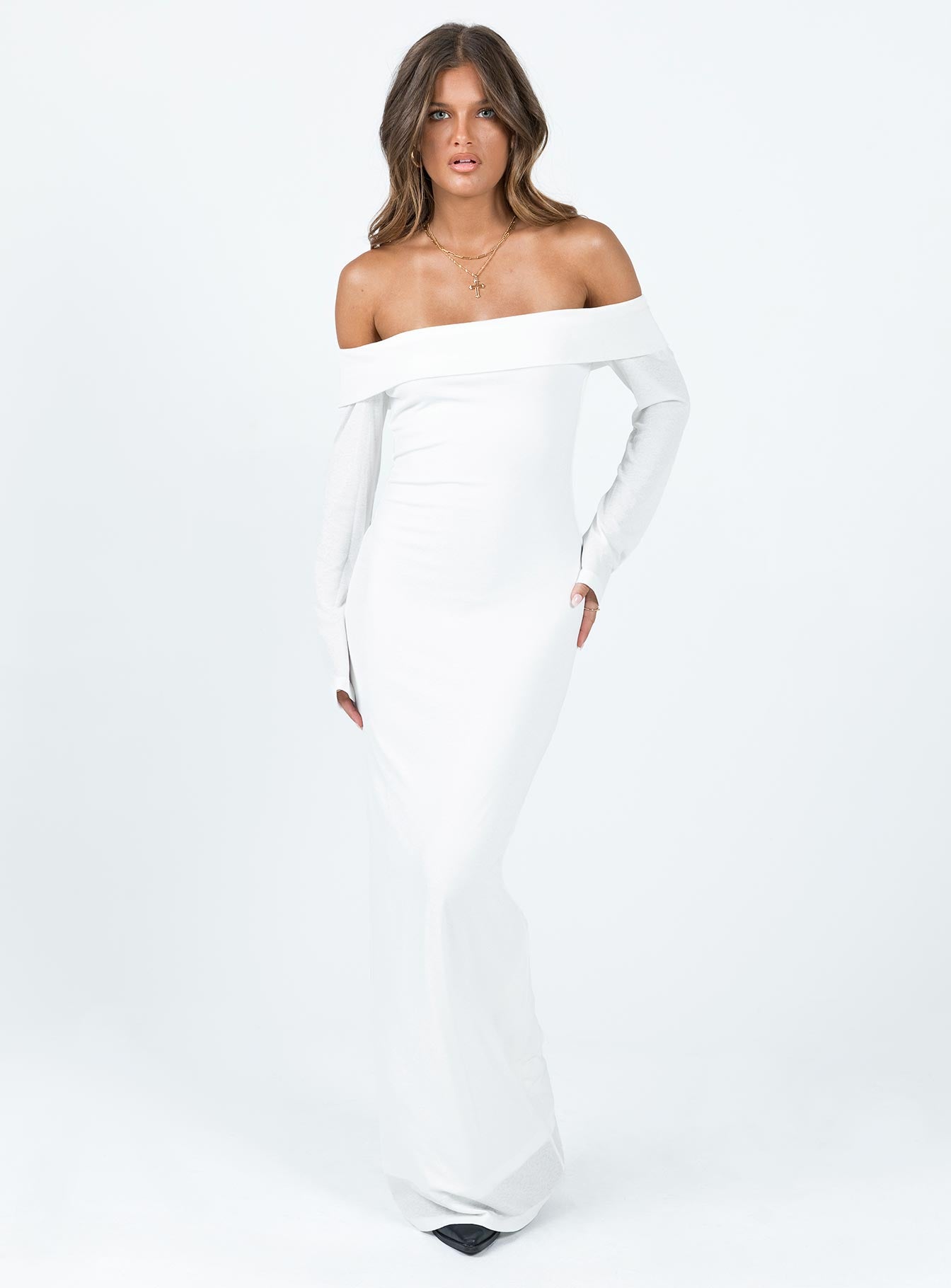 Maida Maxi Dress White - Image 3