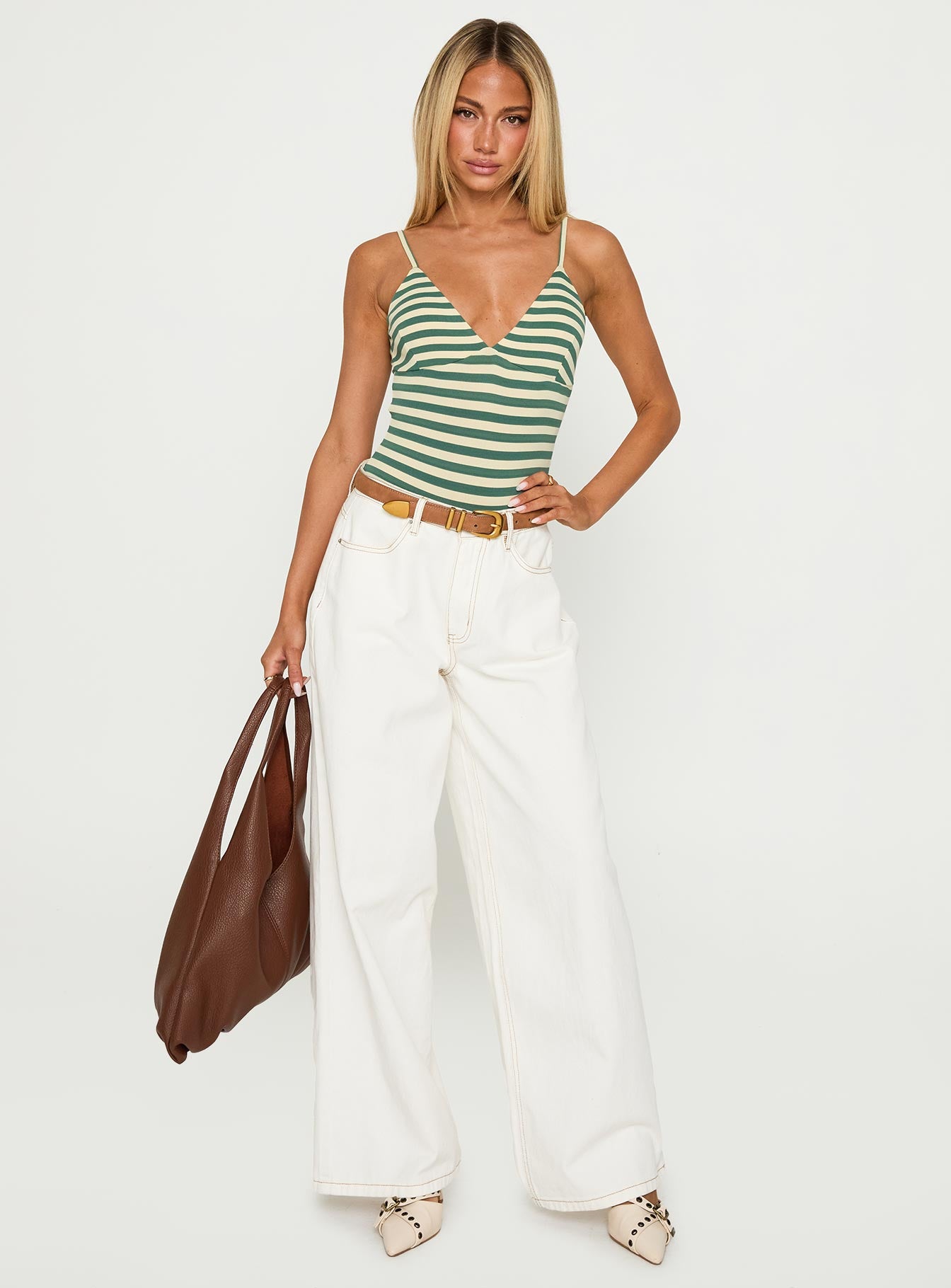 Like A Daydream Bodysuit Green Cream - Image 3