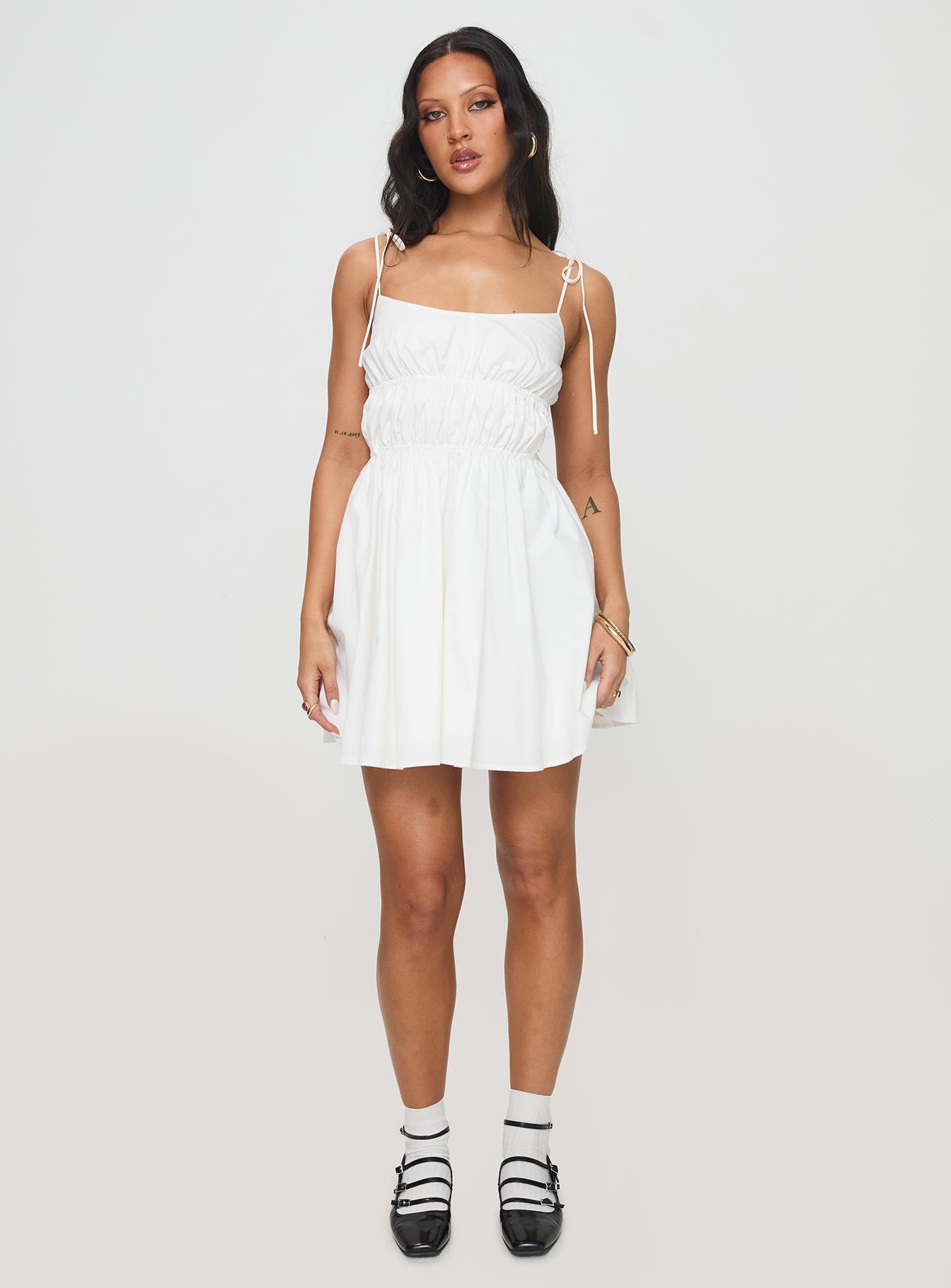 Jacksonne Mini Dress White - Image 3