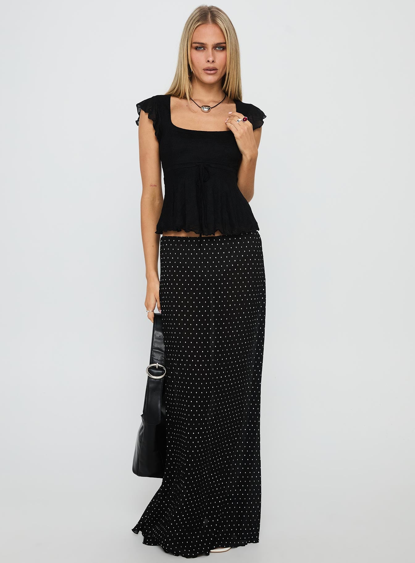 Auroraah Frill Top Black - Image 3