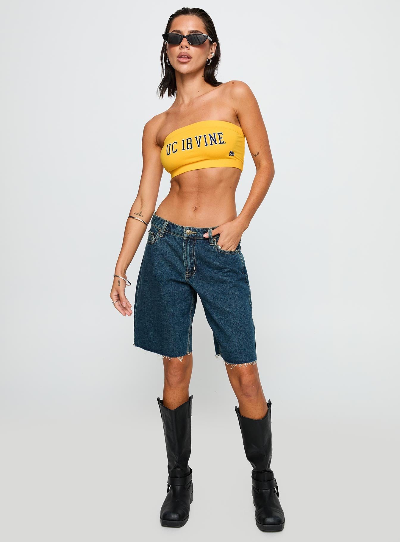 Uc Irvine Bandeau Top Gold - Image 3