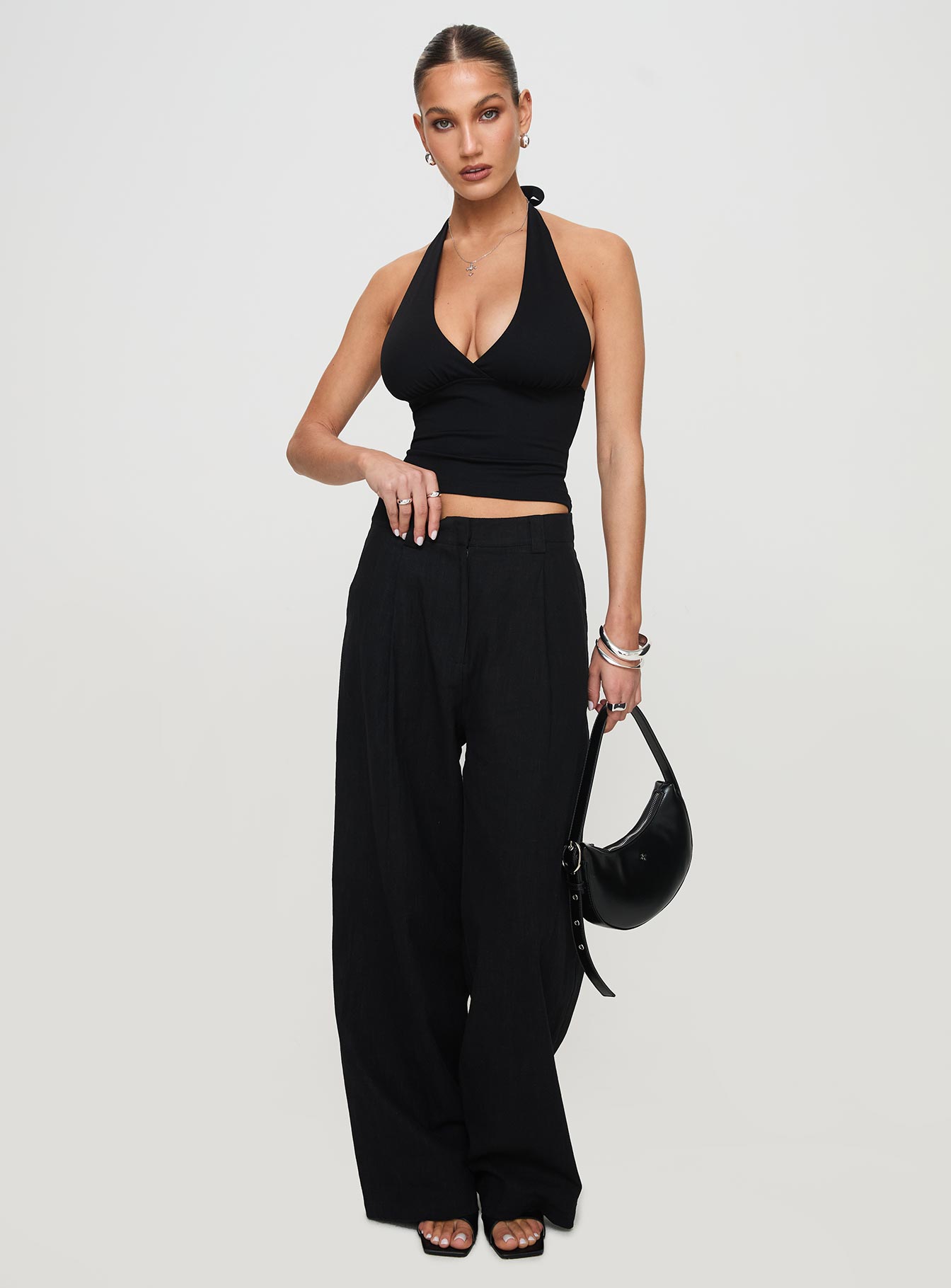 Whimsy Halter Top Black - Image 3