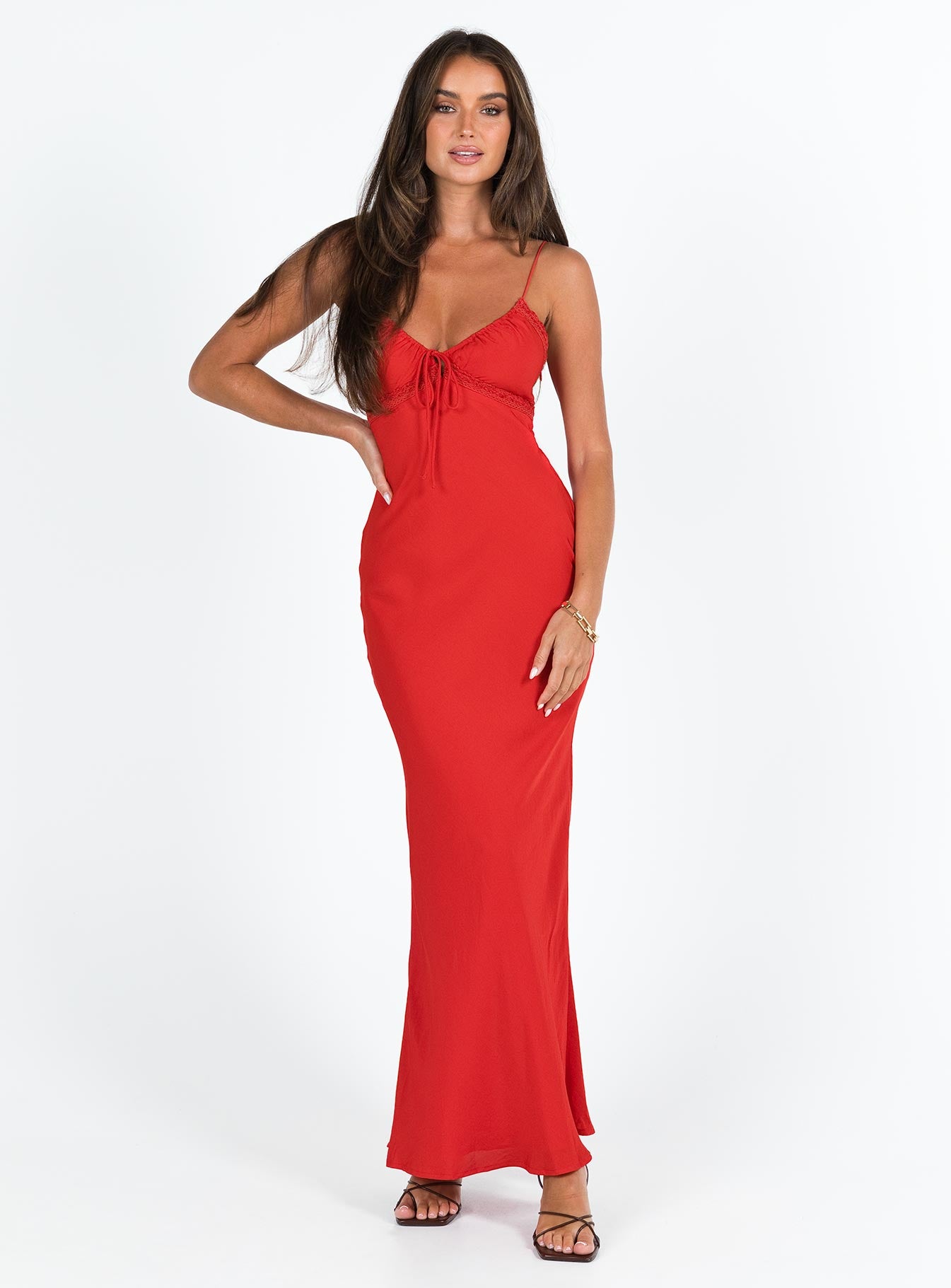 Emily Maxi Dress Red - Image 4